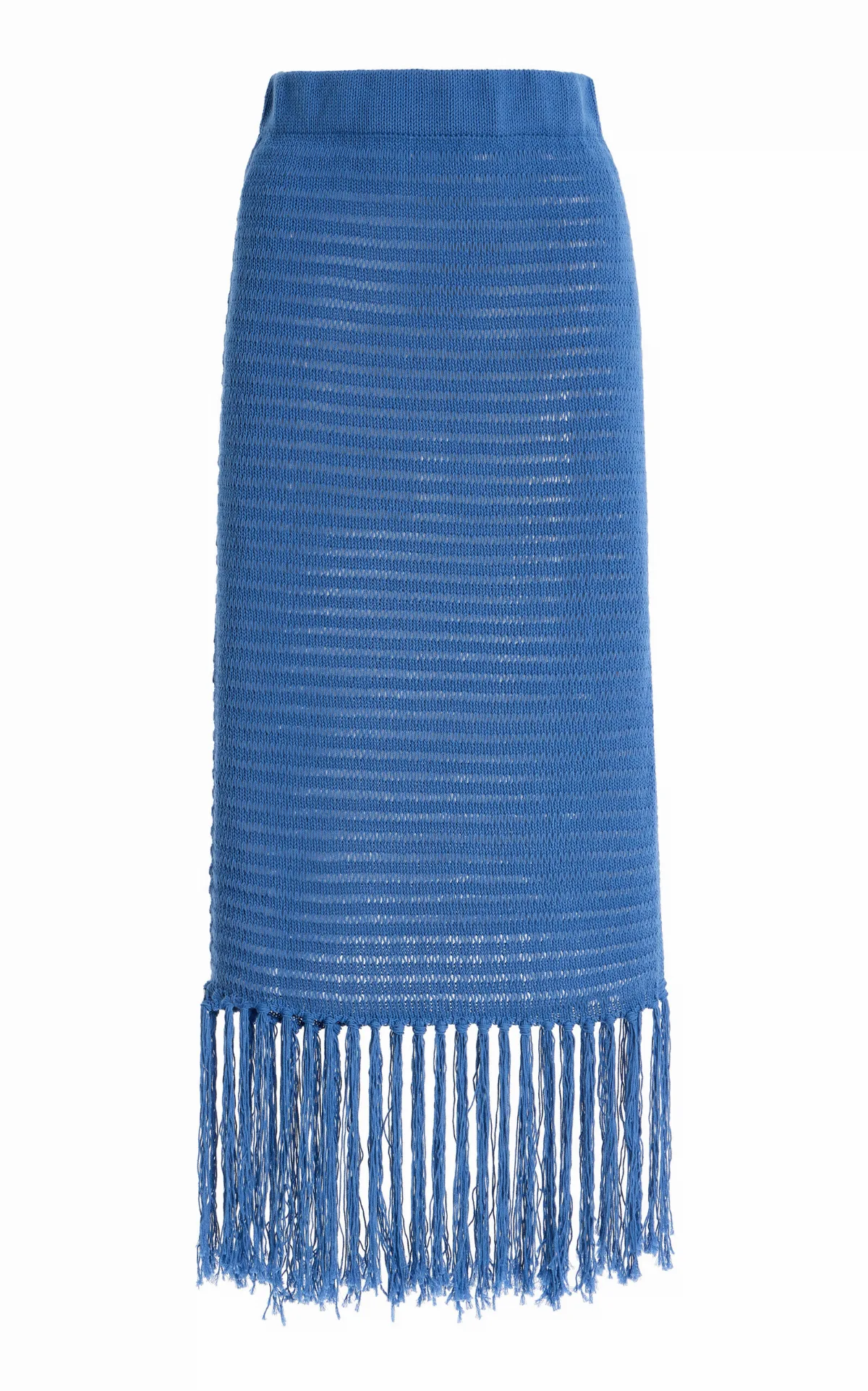 Exclusive Crochet Knit Cotton Midi Skirt by Zulu & Zephyr