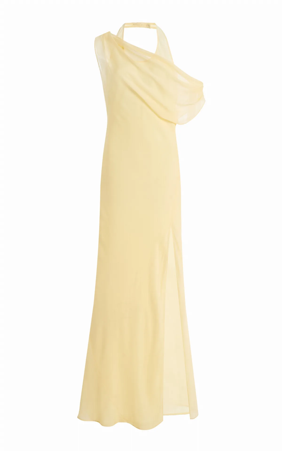 Strobe Silk Chiffon Gown