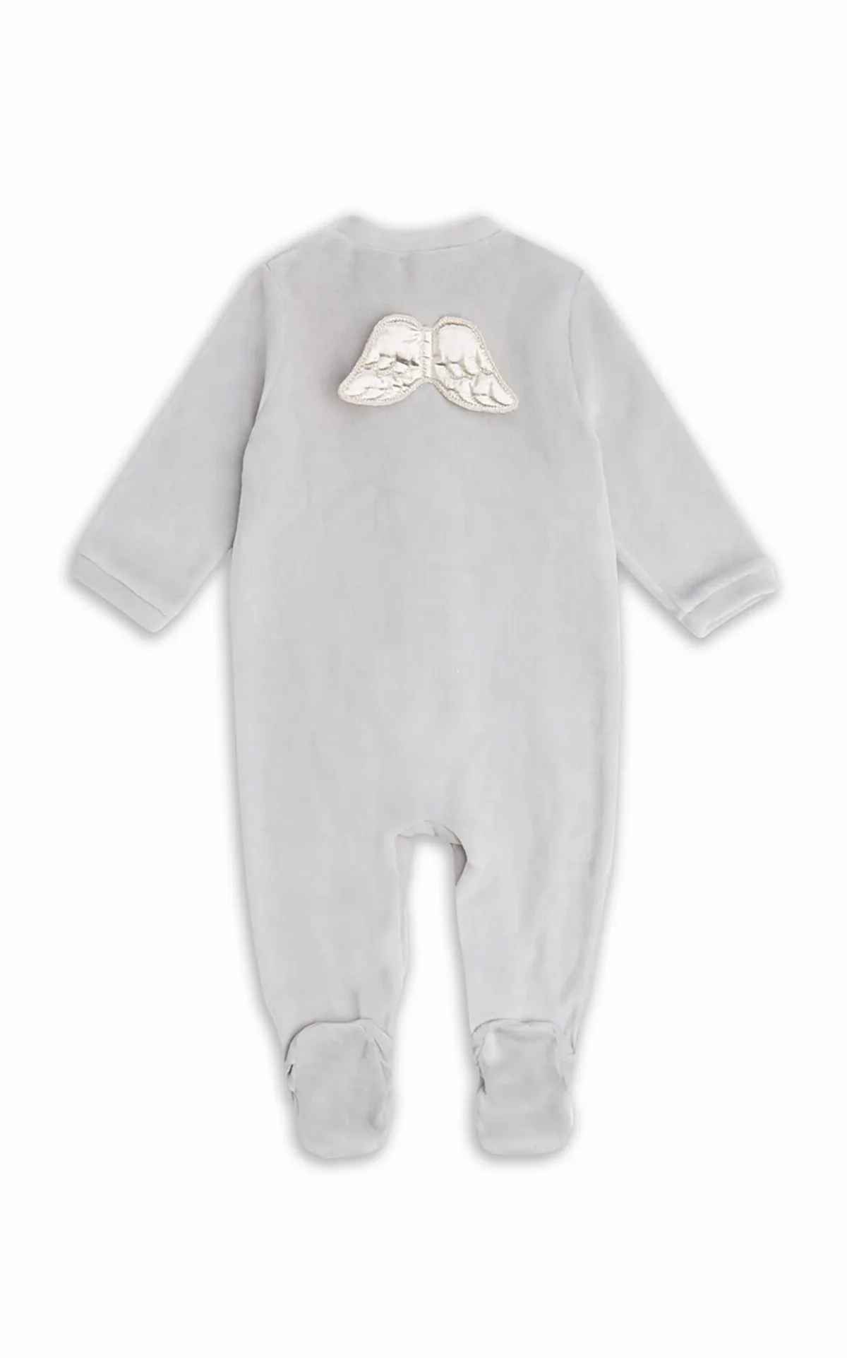 Infants' Angel Wing Velour Sleepsuit by Marie-Chantal