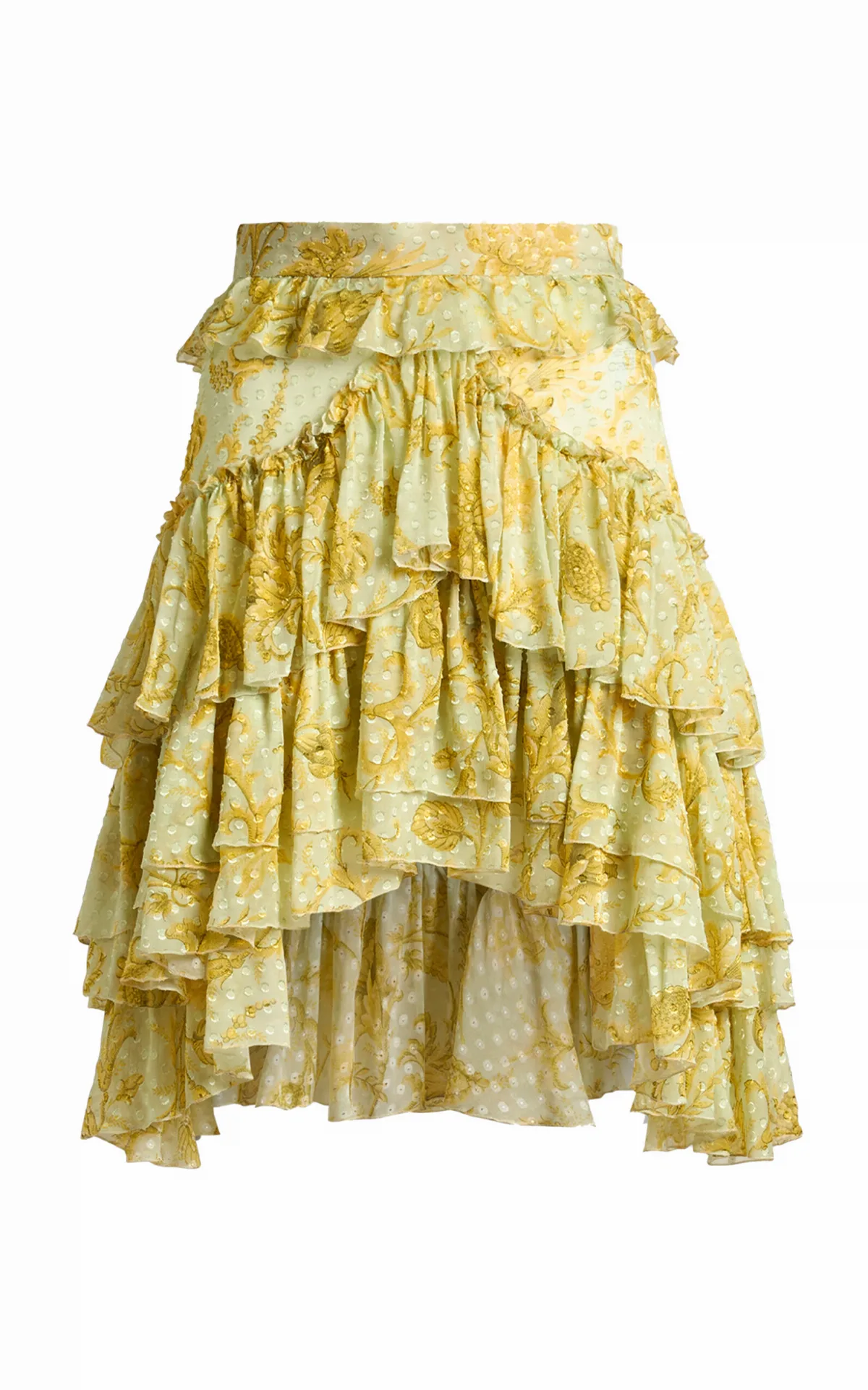 Ruffled Silk-Blend Mini Skirt by Etro