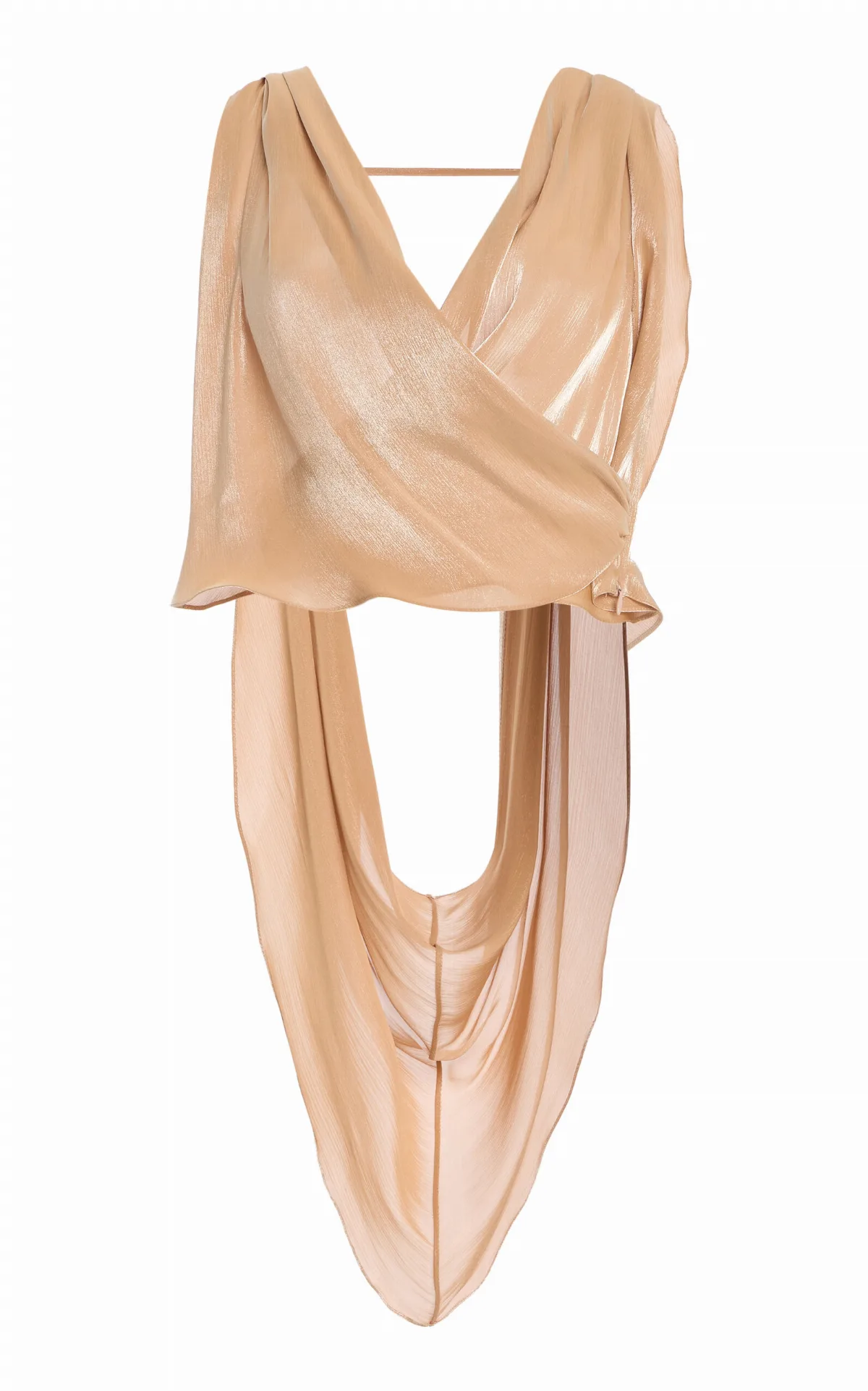 Draped Satin Top