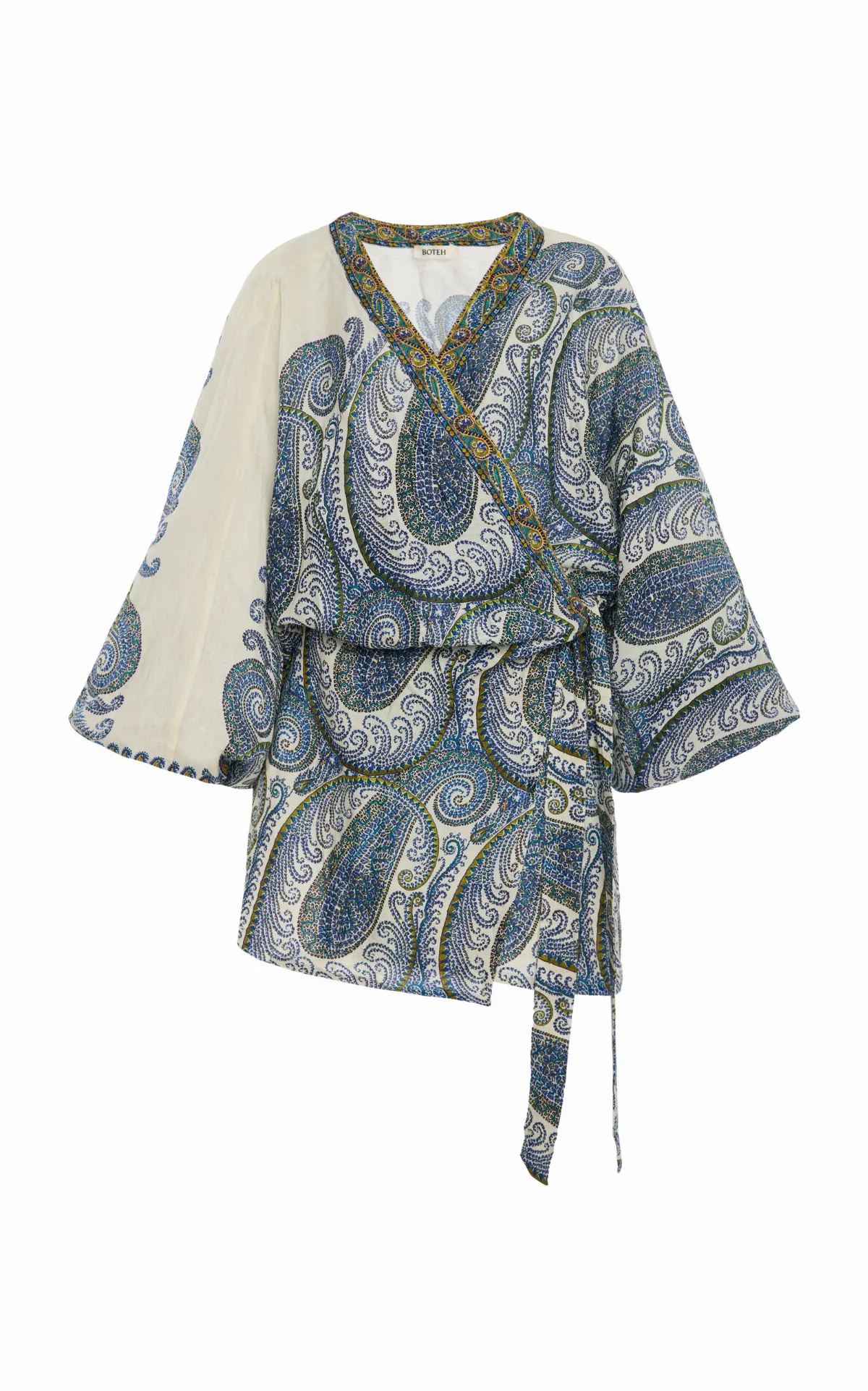 Arcadia Paisley Mini Robe Dress