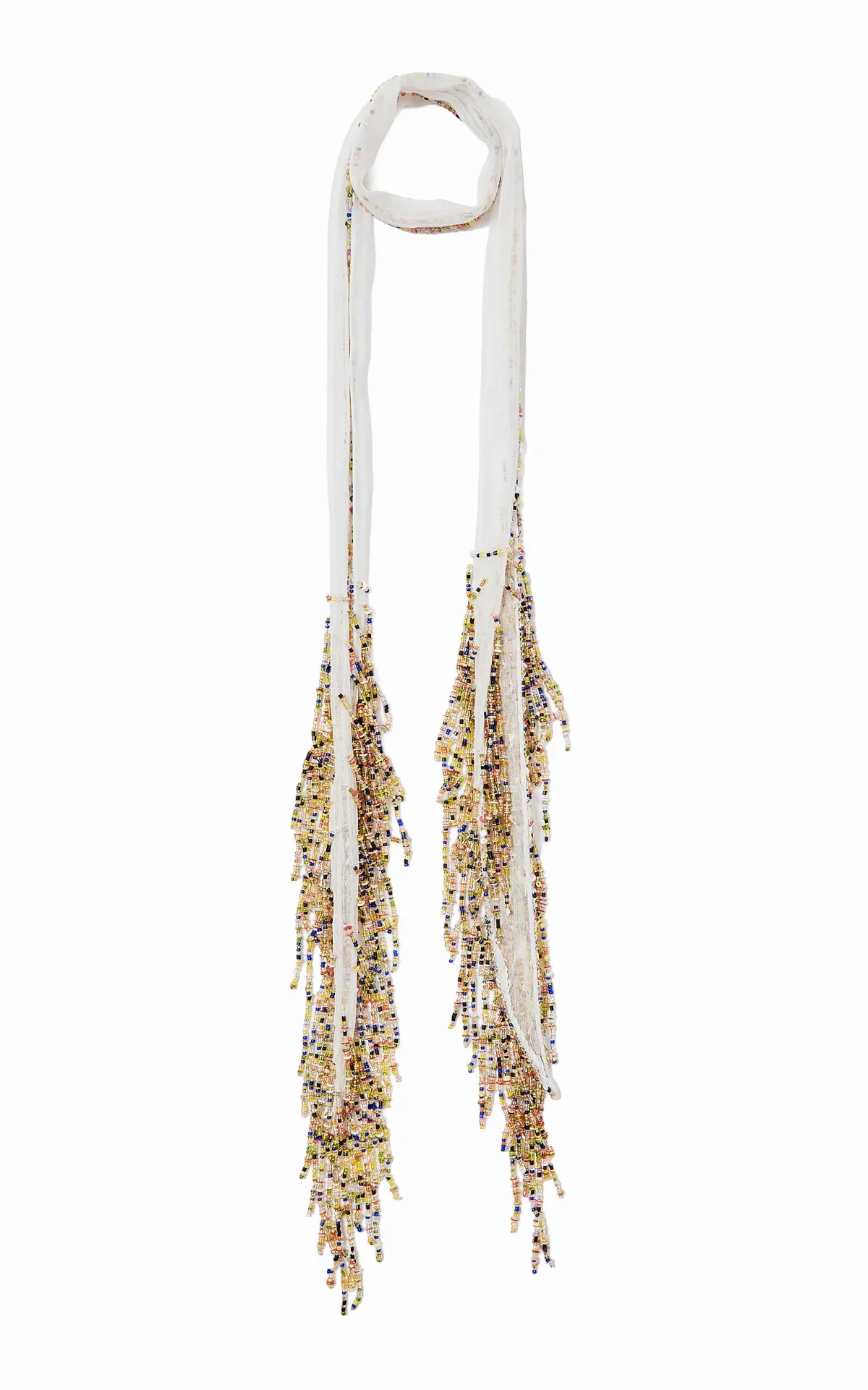 Beaded Skinny Scarf