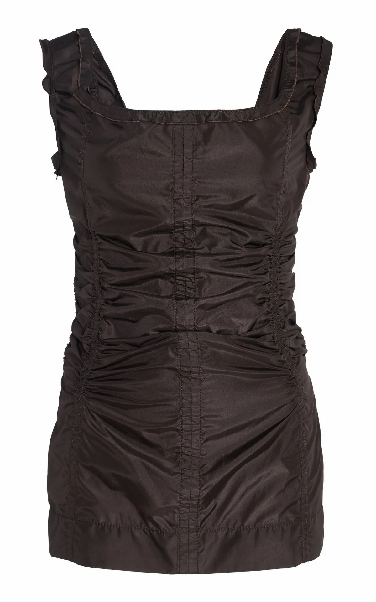 Sleeveless Washed Silk Taffeta Top by Bottega Veneta