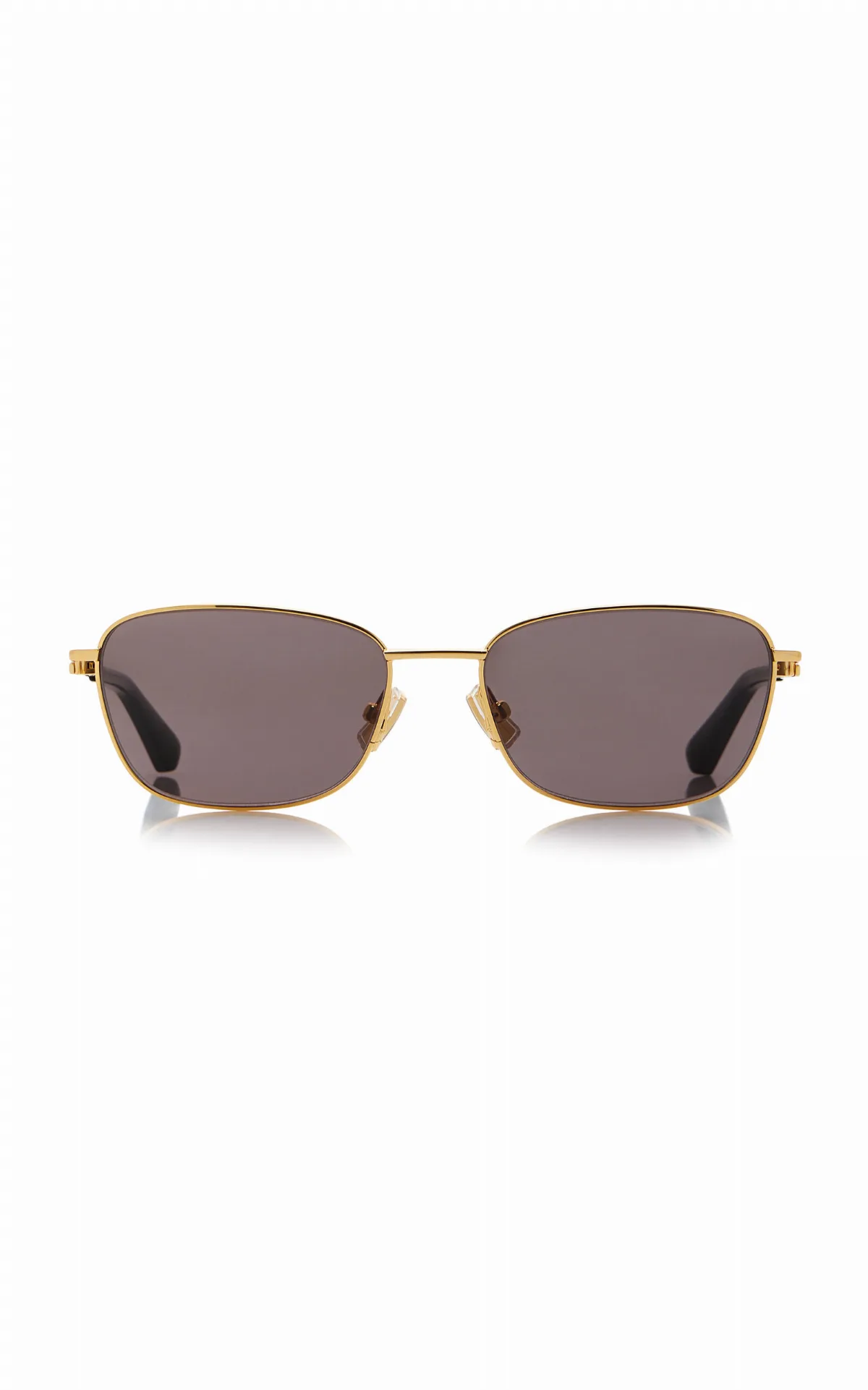 Square-Frame Metal Sunglasses