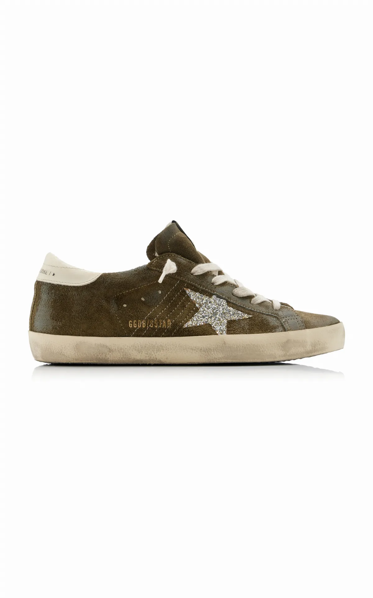 Super-Star Glittered Suede Sneakers