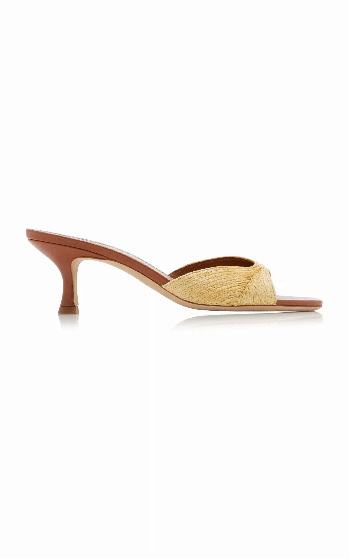 Brigitte Raffia Mules