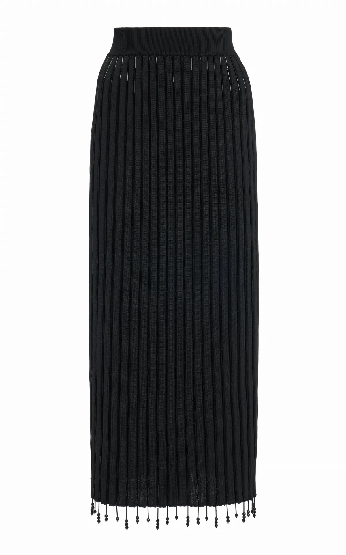 Embellished Pliss-Knit Midi Skirt by Jil Sander