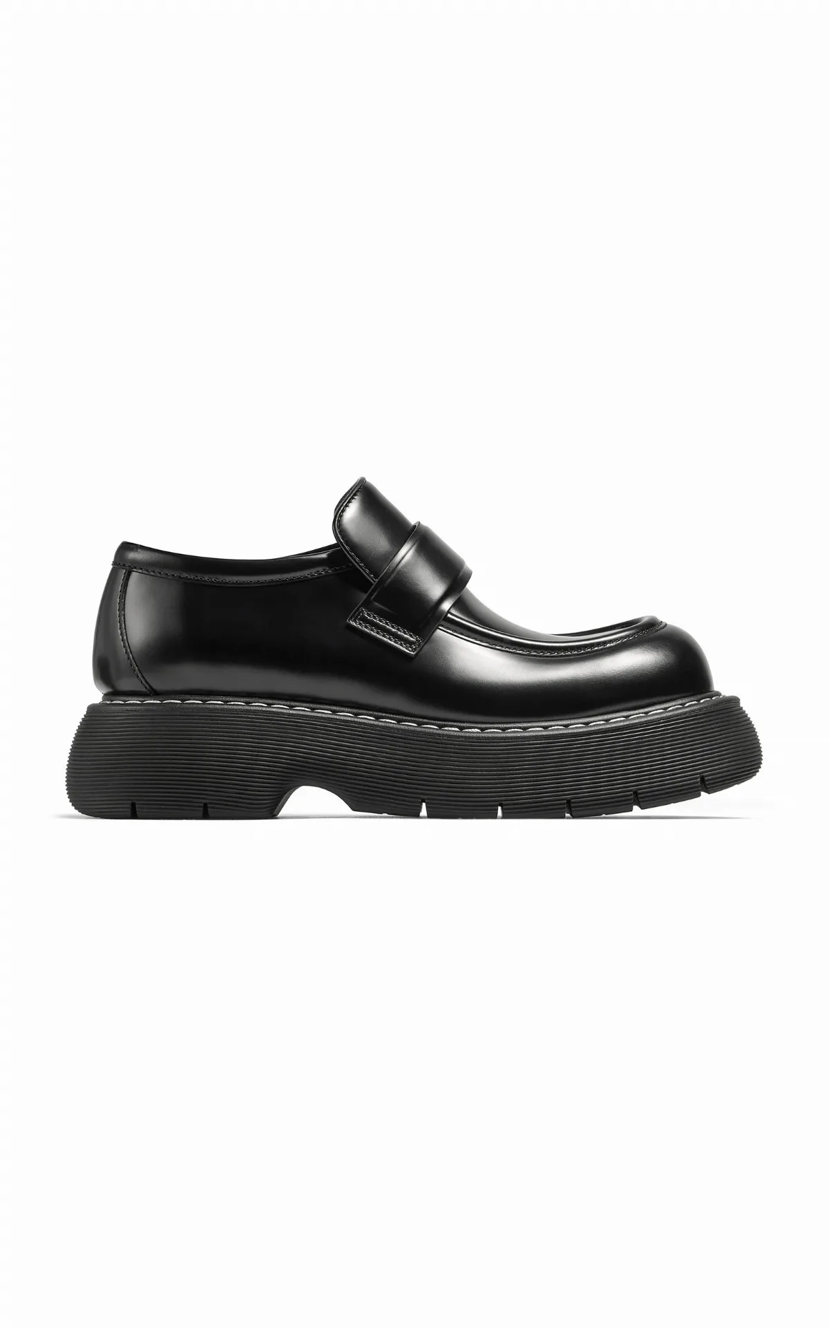 Osaka Leather Platform Loafers by Bottega Veneta