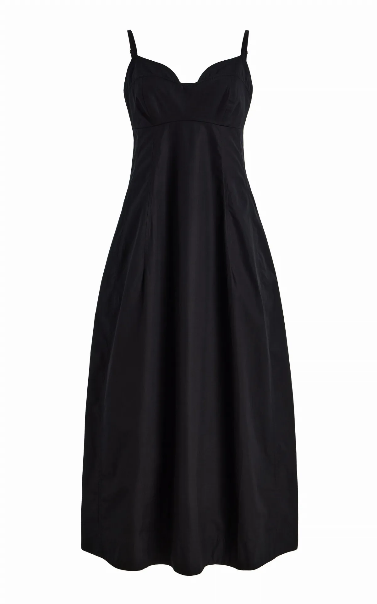 Cotton Sateen Midi Dress