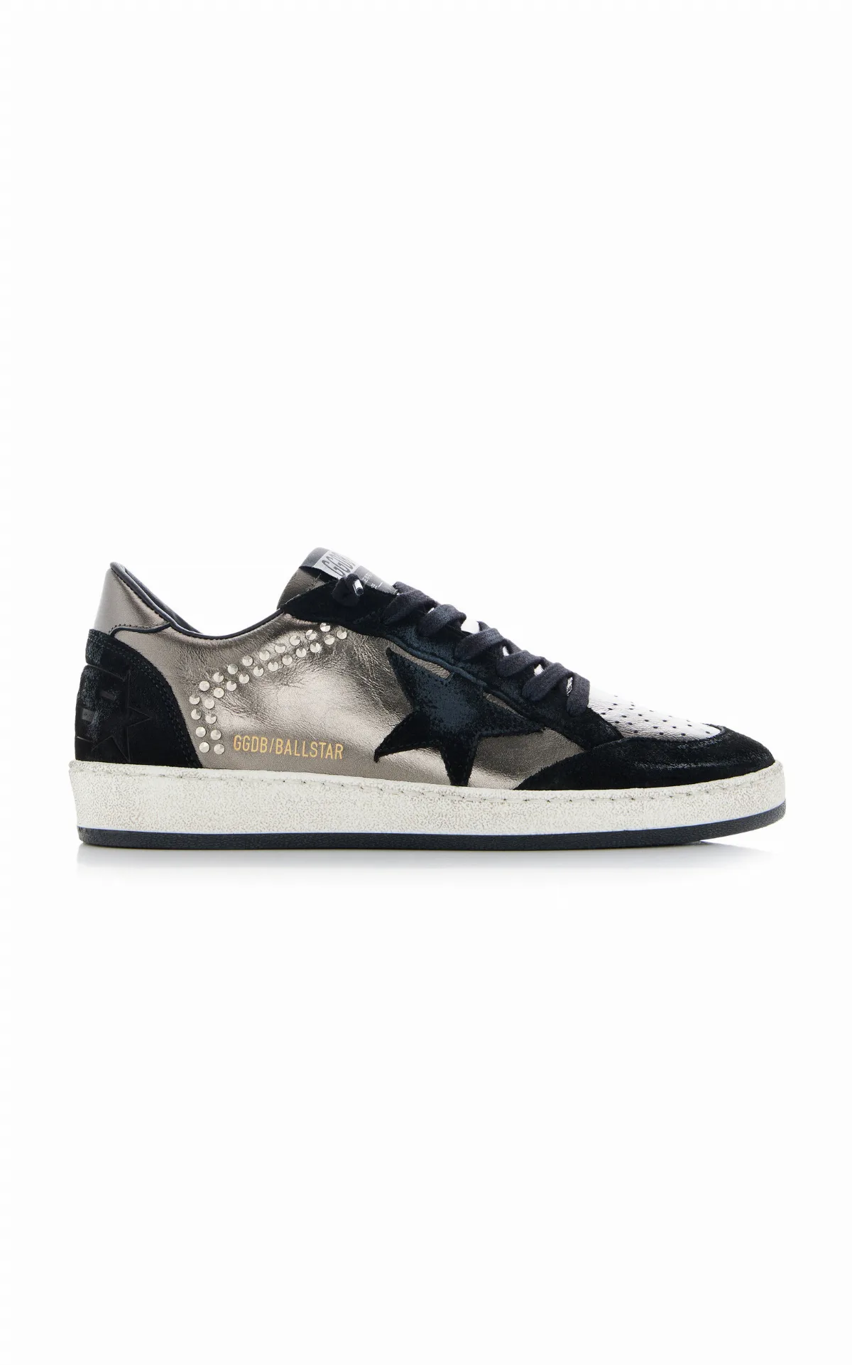 Ball Star Crystal-Embellished Suede Sneakers