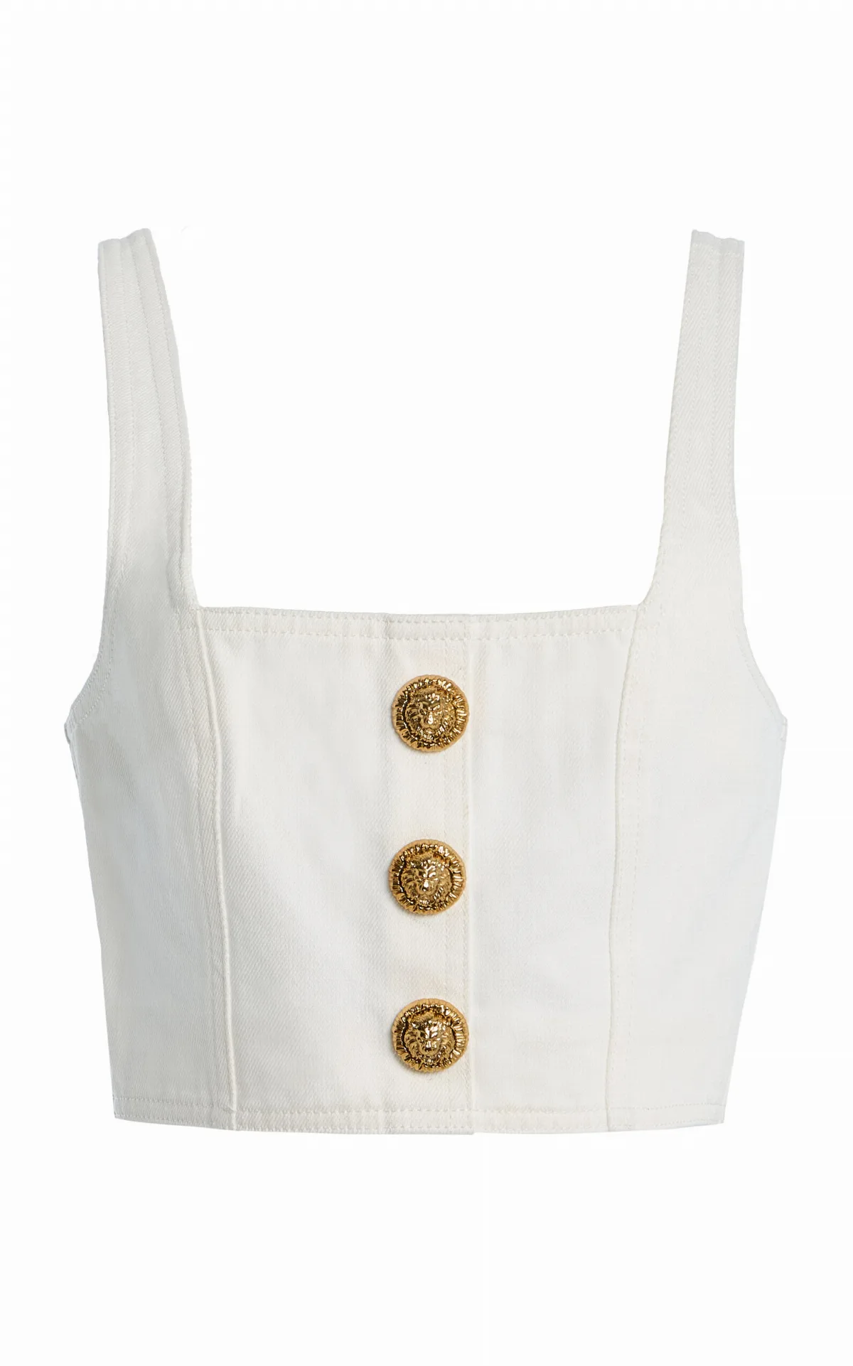 Denim Brassiere Top by Balmain