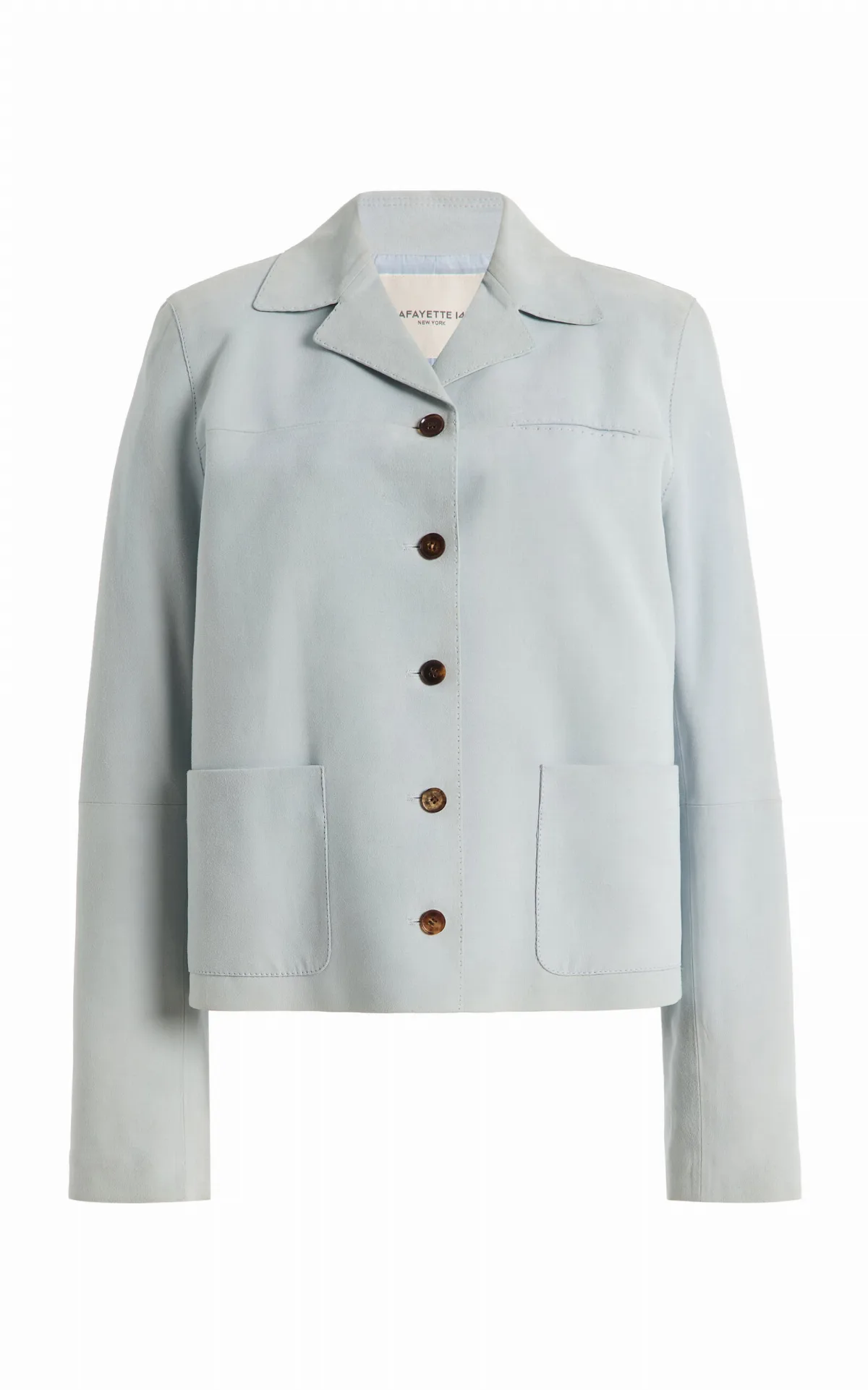 Suede Patch Pocket Shirt Jacket