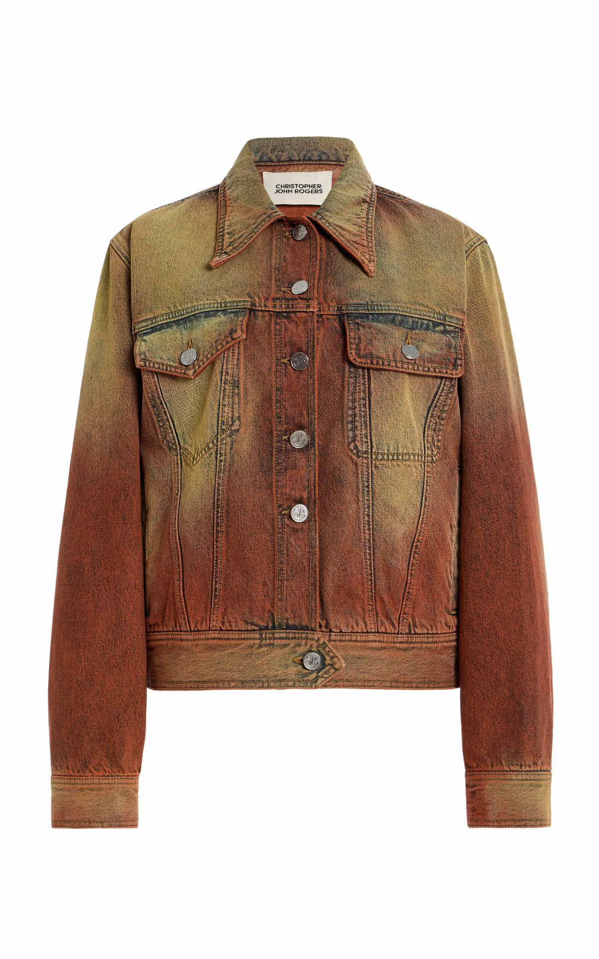 Window-Bleached Cotton Denim Jacket