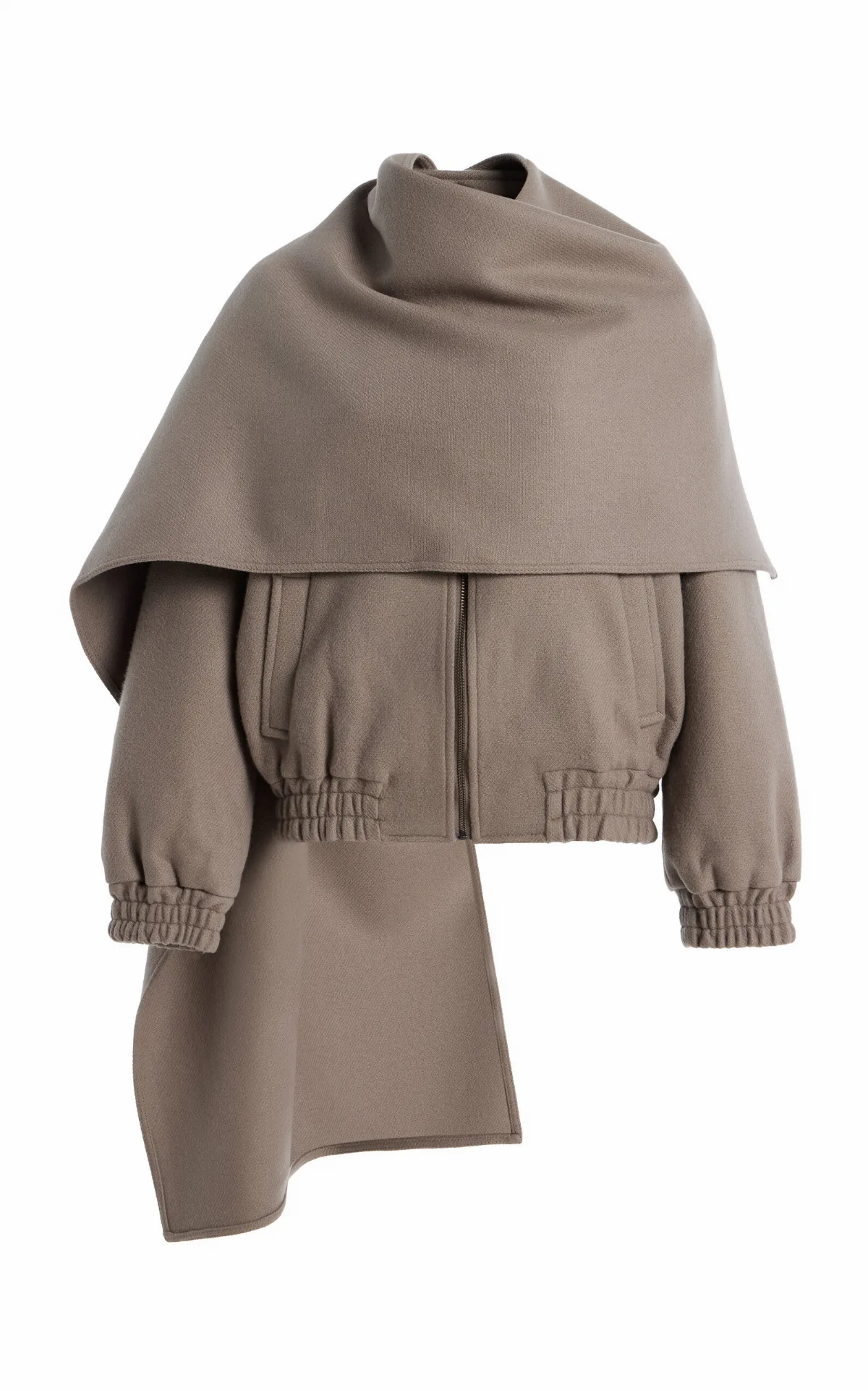Tuli Wool-Blend Scarf Jacket
