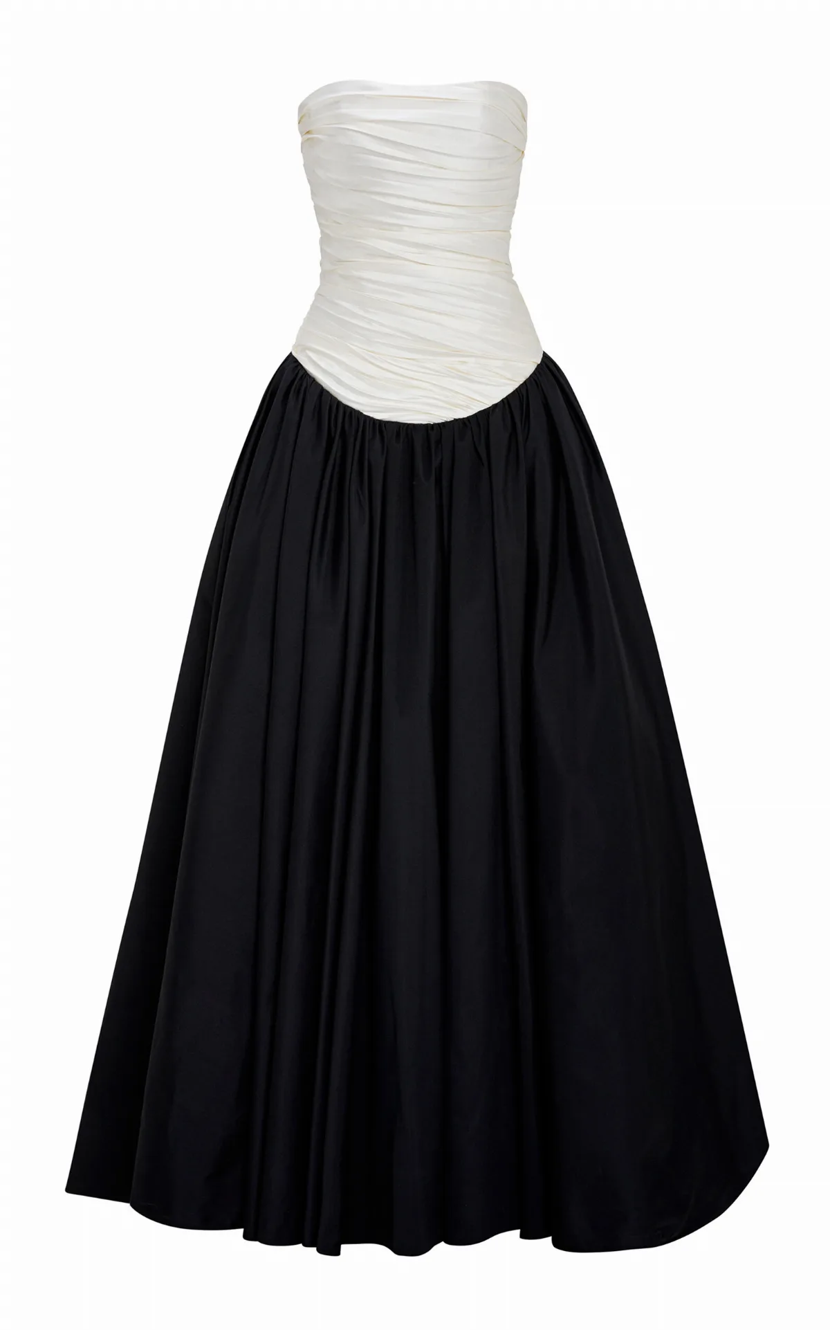 Drop-Waist Silk-Taffeta Gown