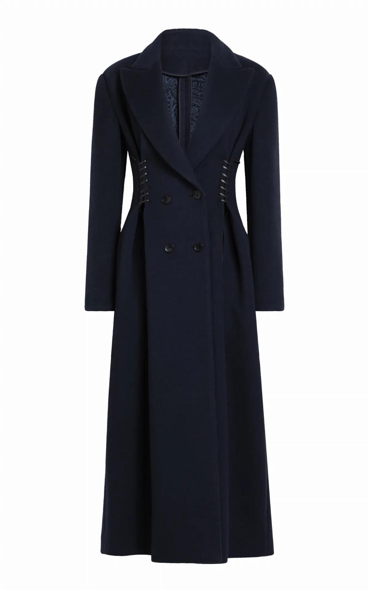 Whipstitched Wool-Cashmere Coat