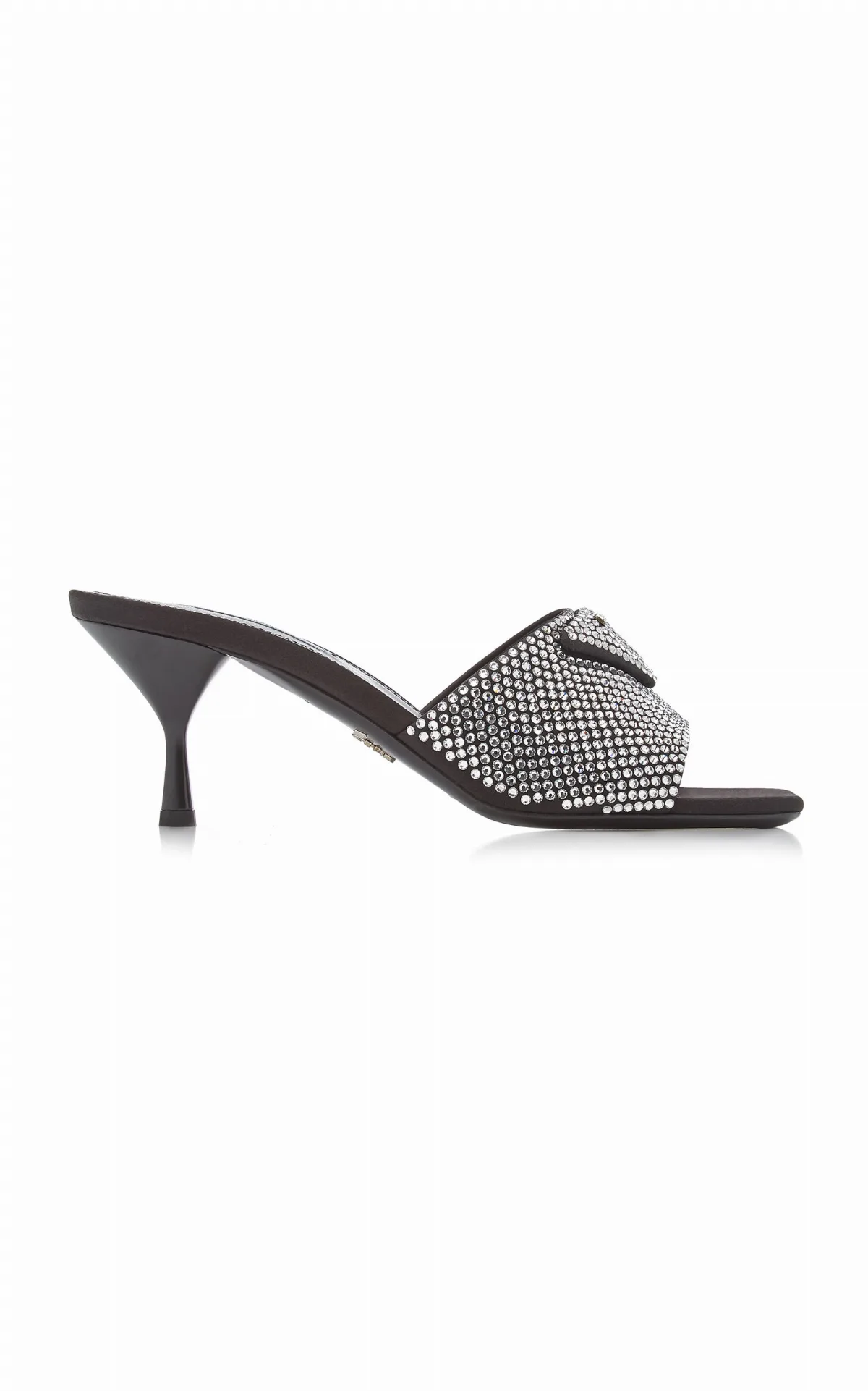 Logo-Detailed Crystal Sandals