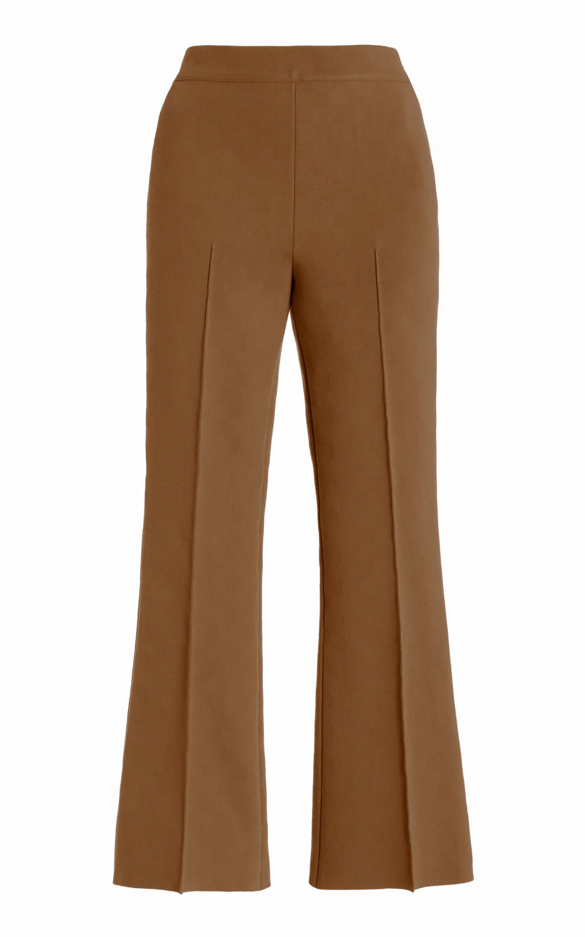Exclusive Kick Stretch-Cotton Knit Cropped Flared Pants