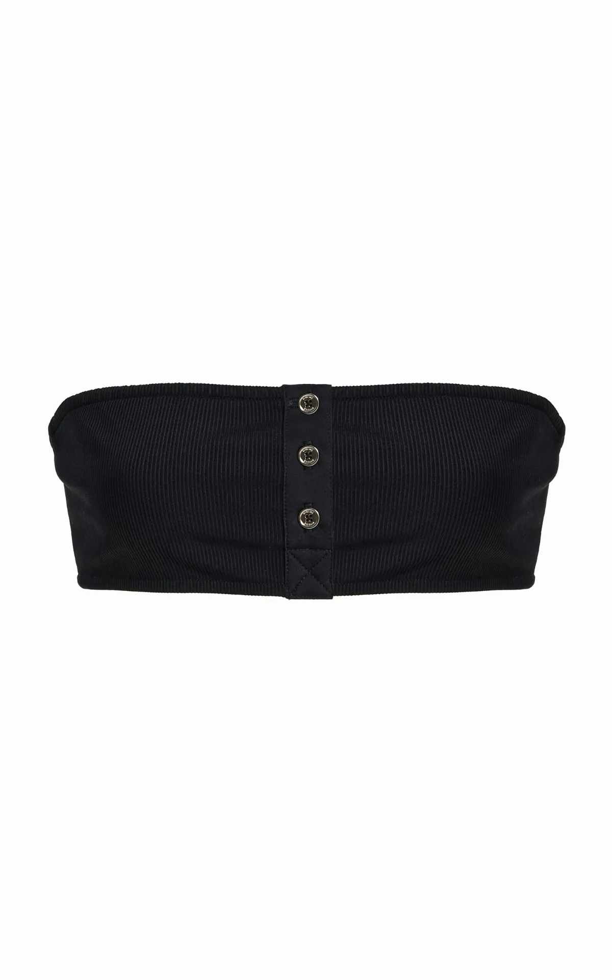 Ribbed Strapless Bikini Top