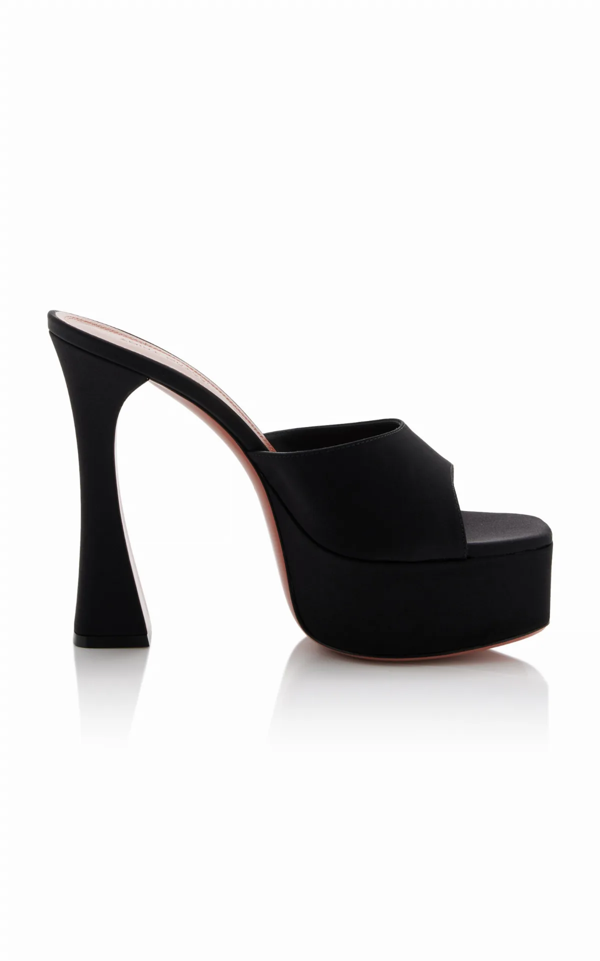 Dalida Satin Platform Mules