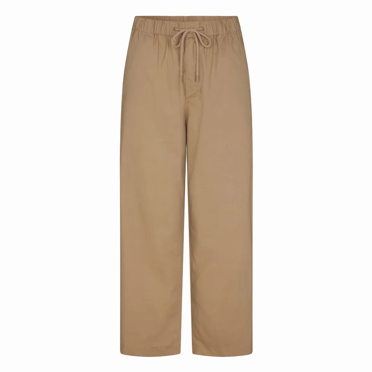 Oversized Straight Leg Pants - Woven Cotton