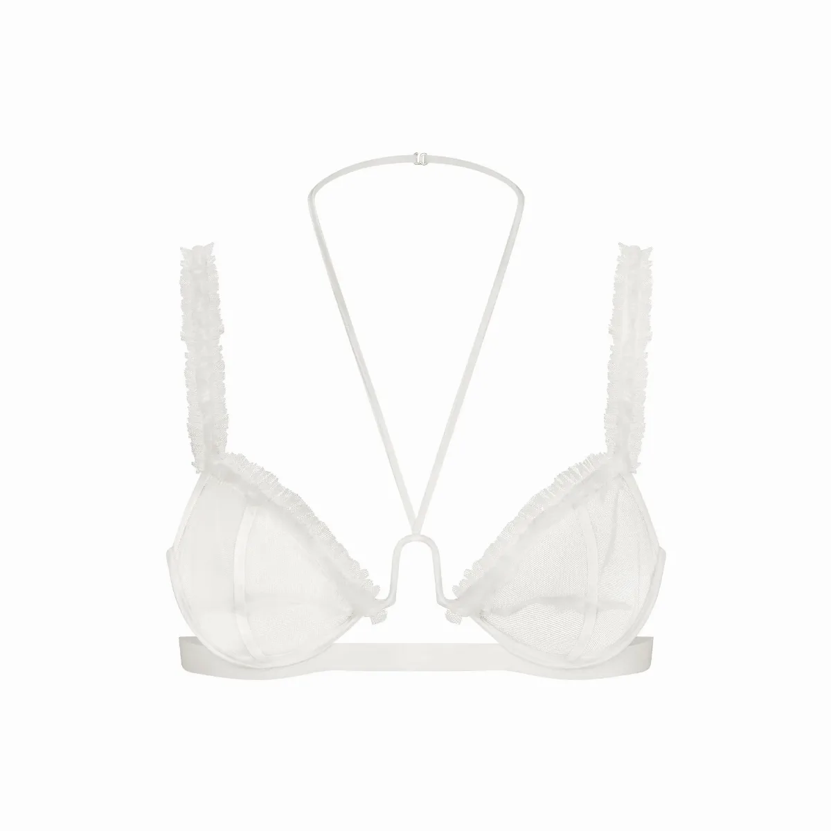 Ruffle Bra - Ultra Fine Mesh