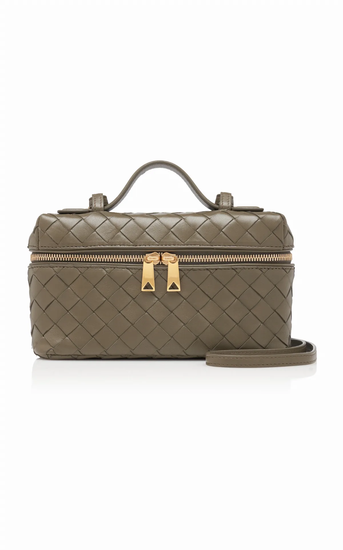 Bang Bang Intrecciato Leather Vanity Case by Bottega Veneta