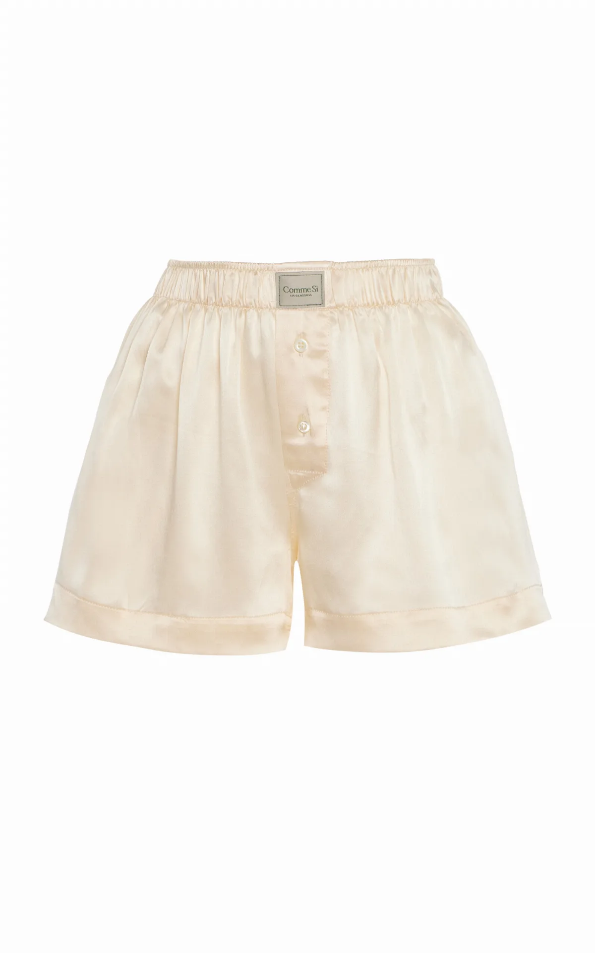 Classica Silk Charmeuse Boxer Shorts by Comme Si