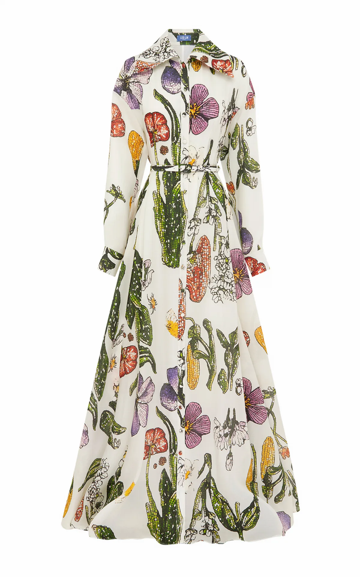 Josephine Silk Gown - Wildflowers