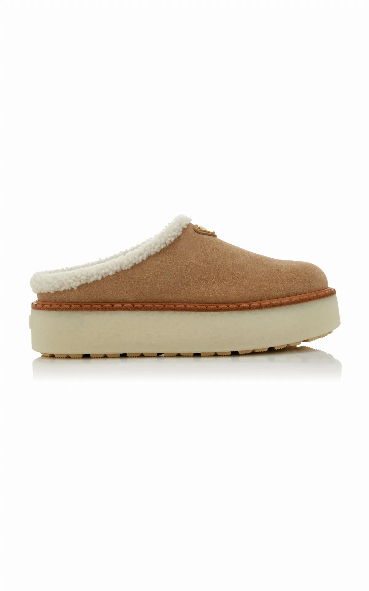 Shearling Platform Mules