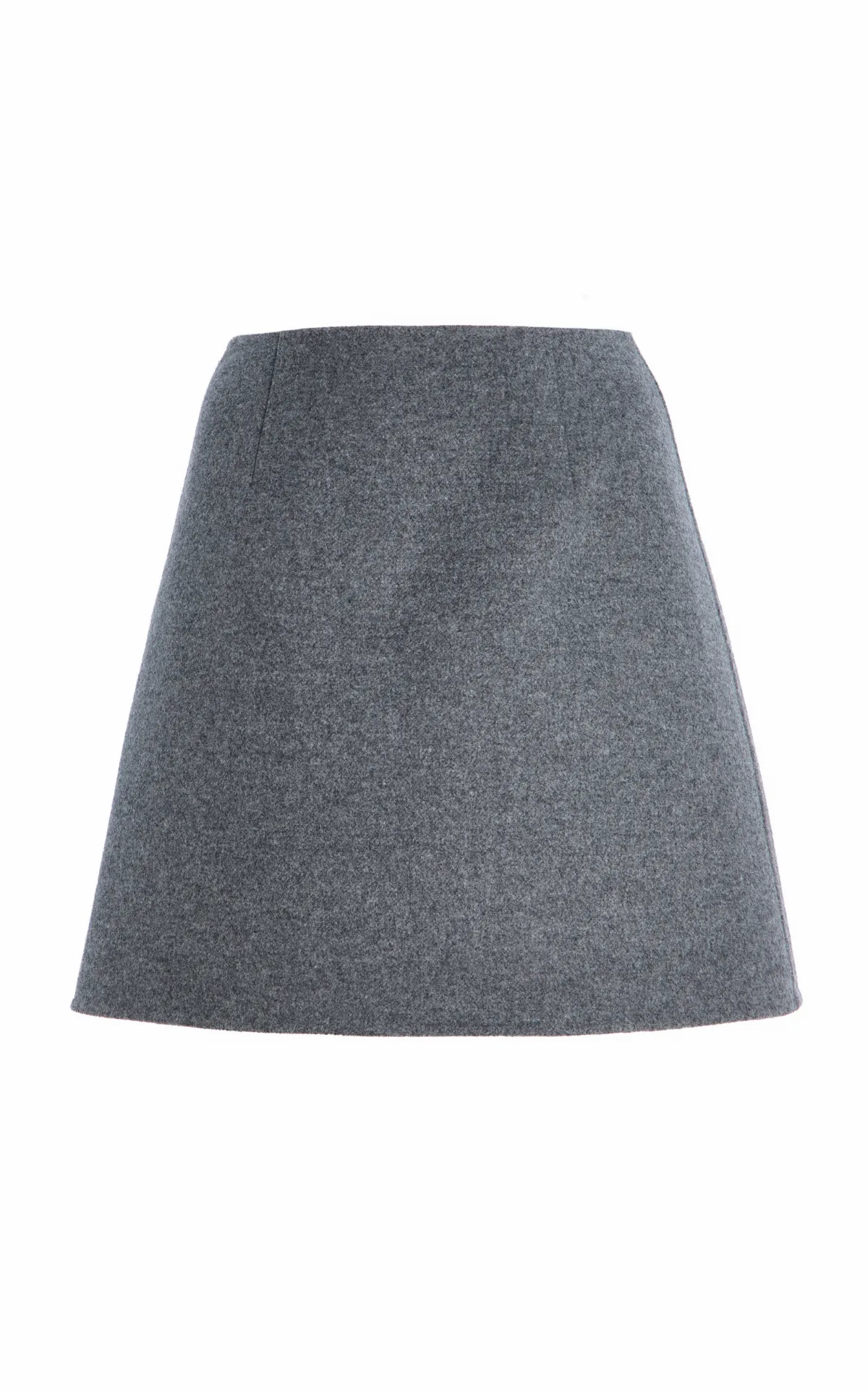 Mid-Rise Virgin-Wool Mini Skirt