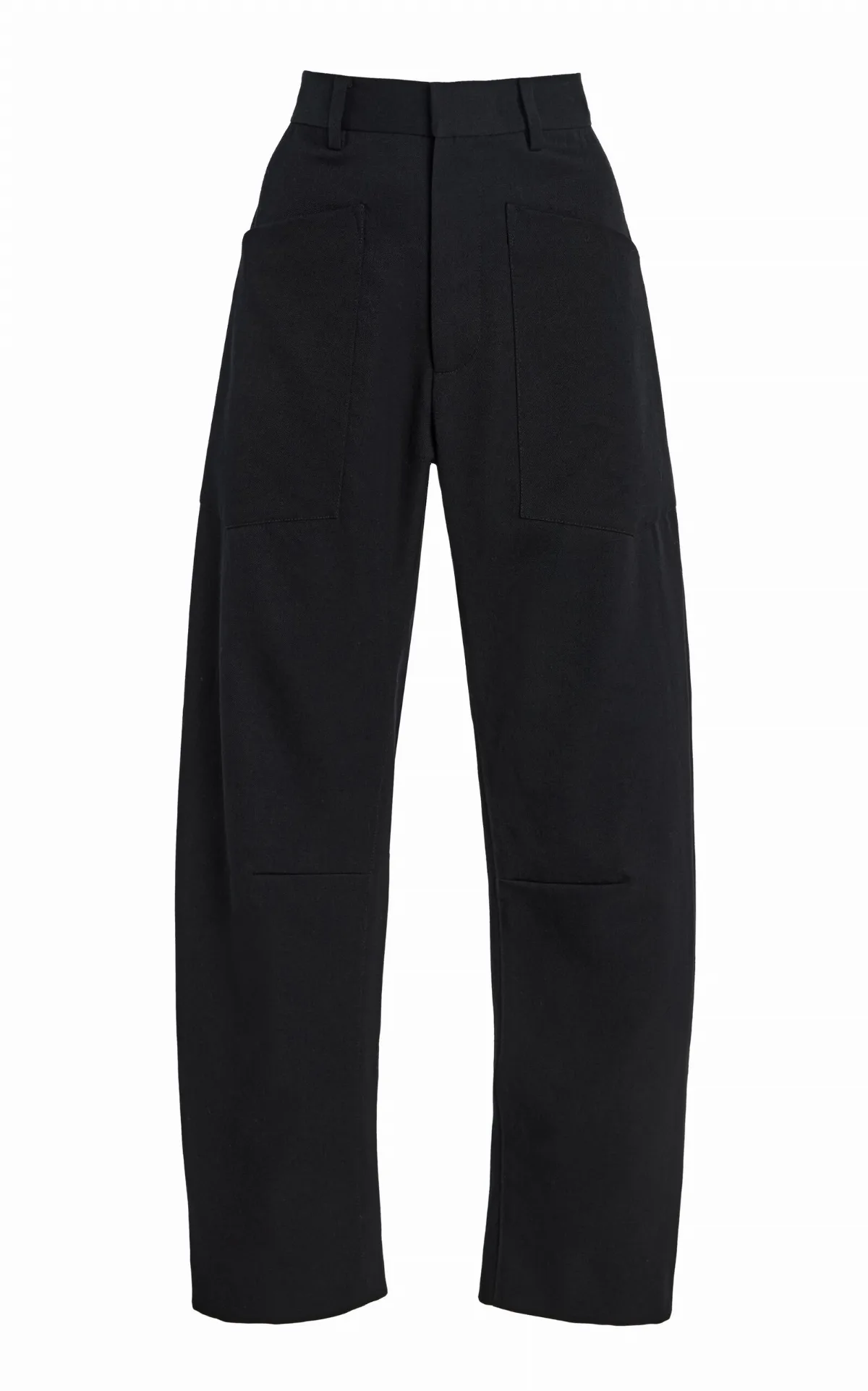 Shon Wool Barrel-Leg Pants