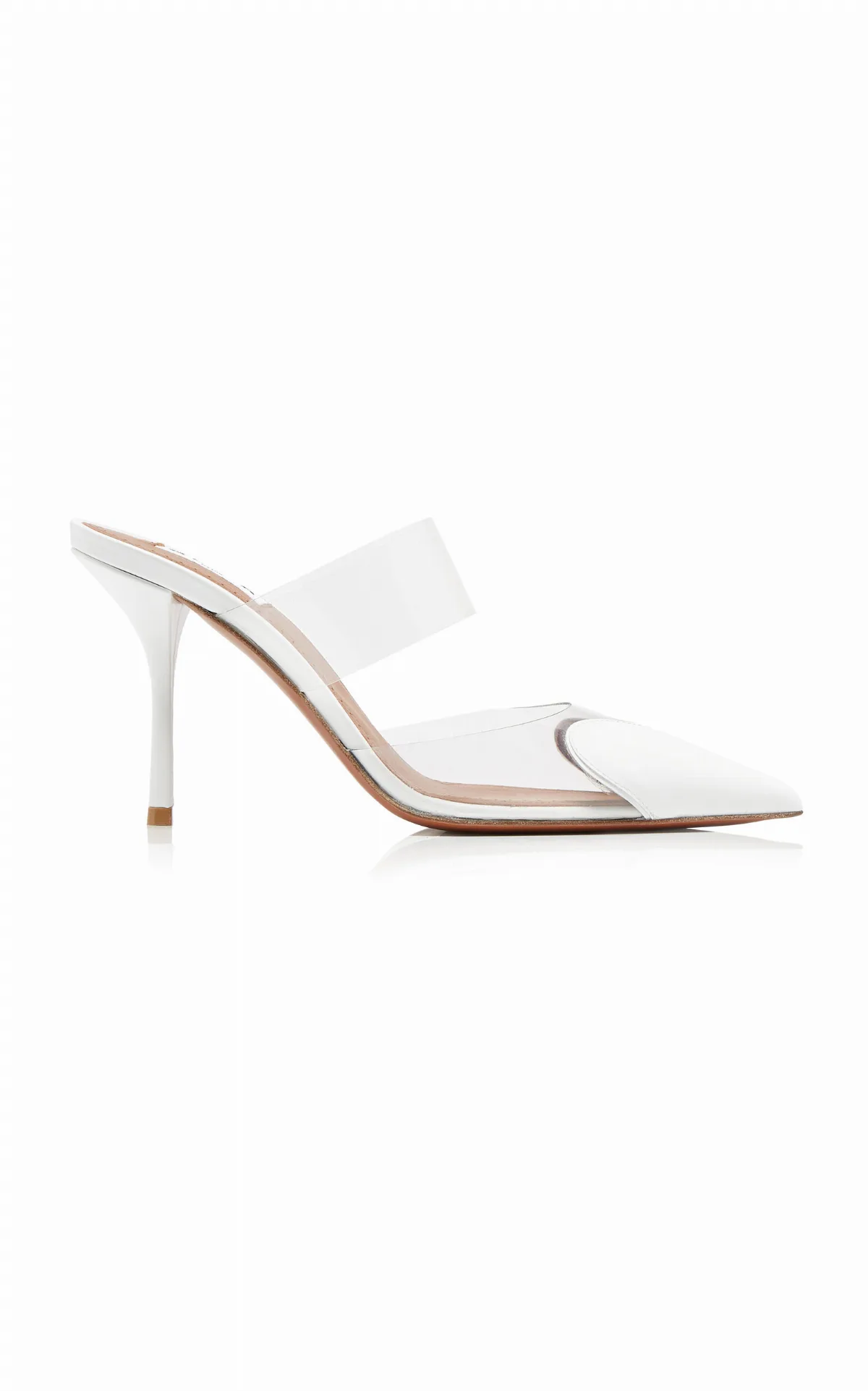 Le Cur PVC; Leather Mules