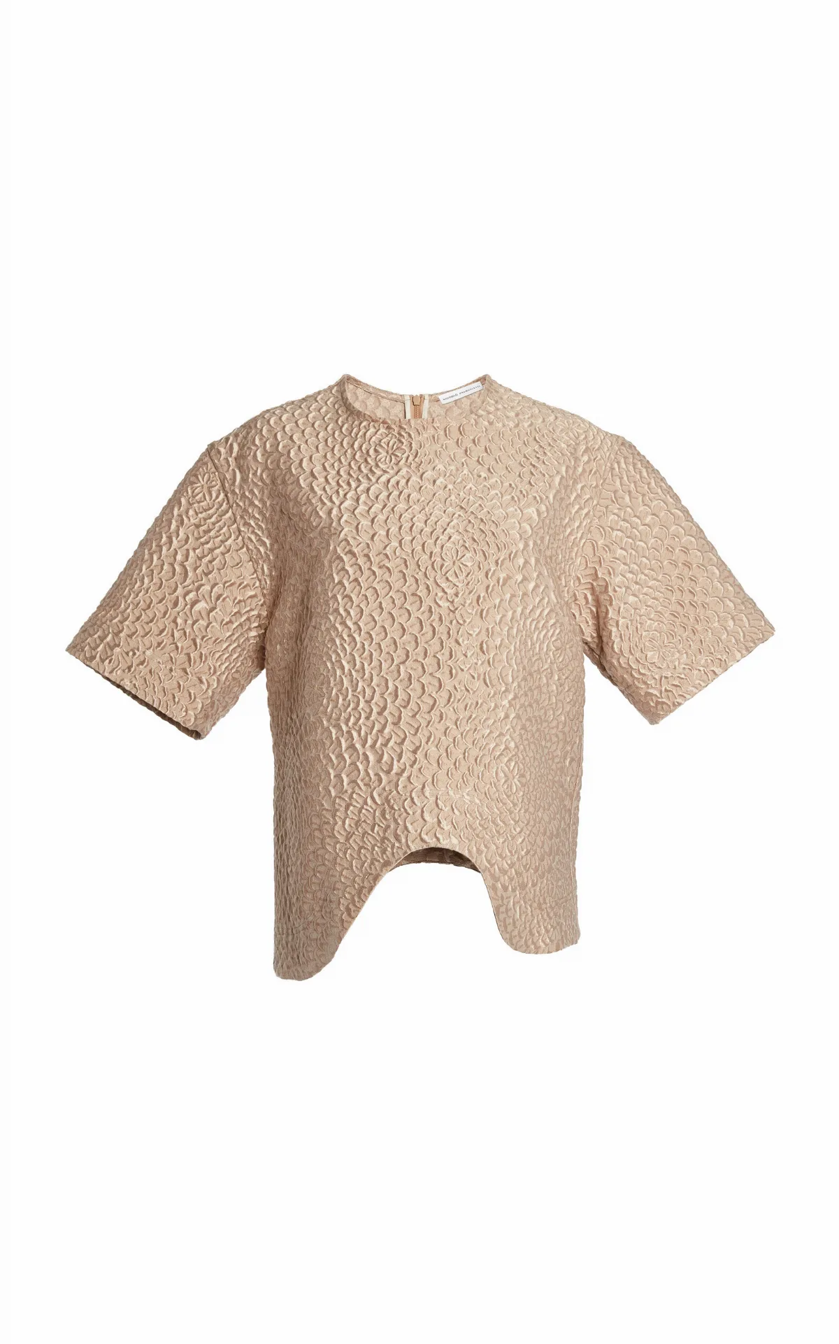 Onda Wool-Silk Cloque Jacquard T-Shirt