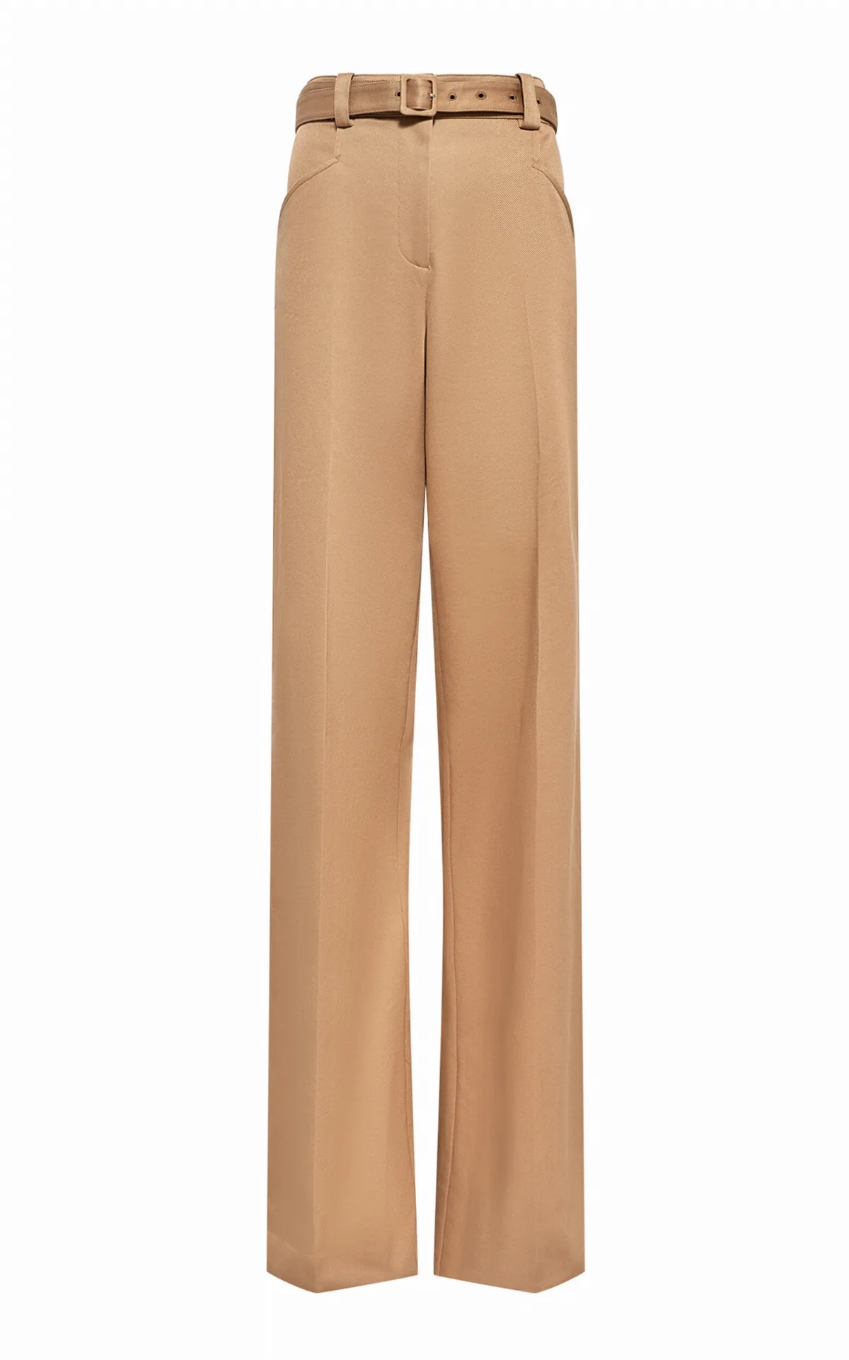 Norman High-Rise Cotton Straight-Leg Pants