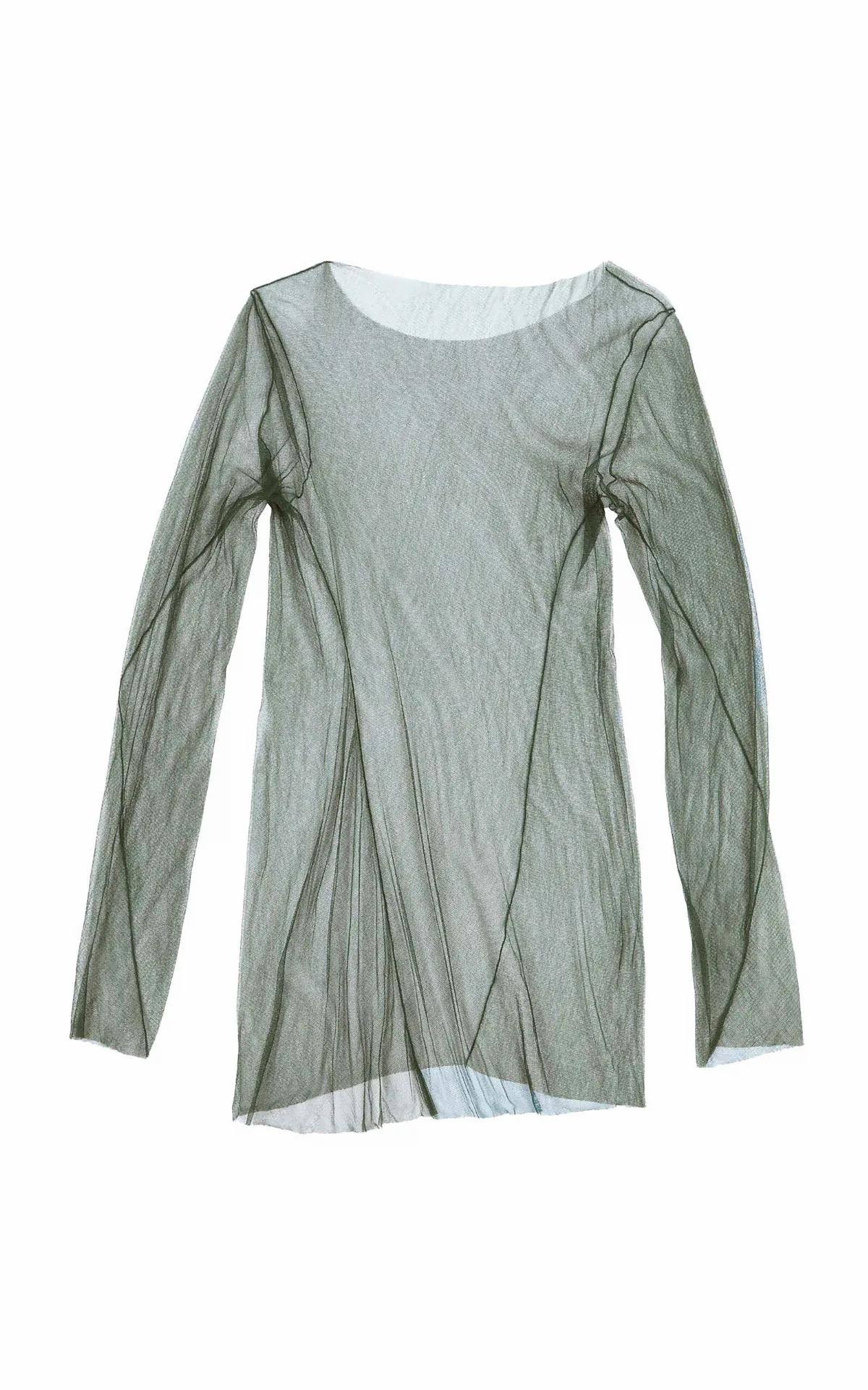 T Tulle Sheer Silk-Blend Top by Cortana