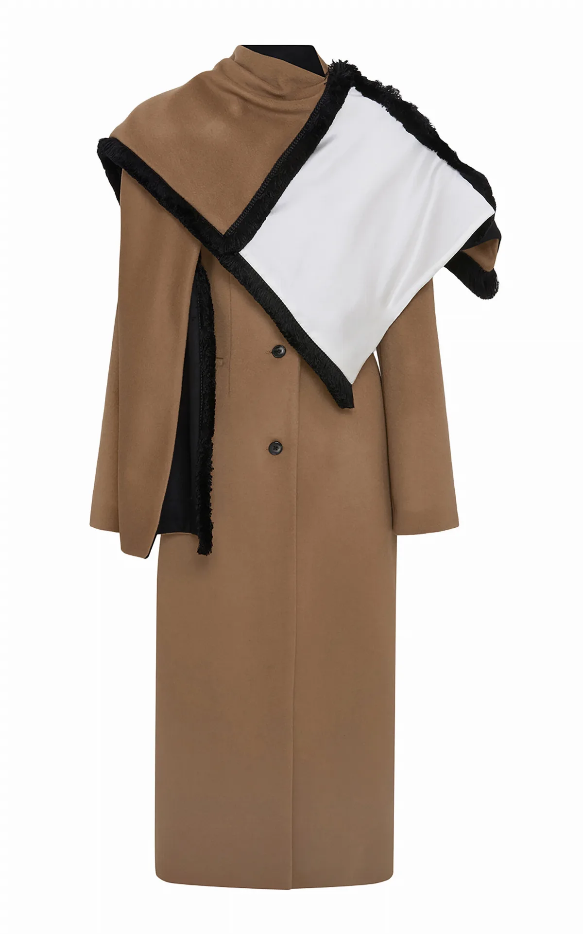 Rosalind Asymmetrical Wool-Cashmere Coat