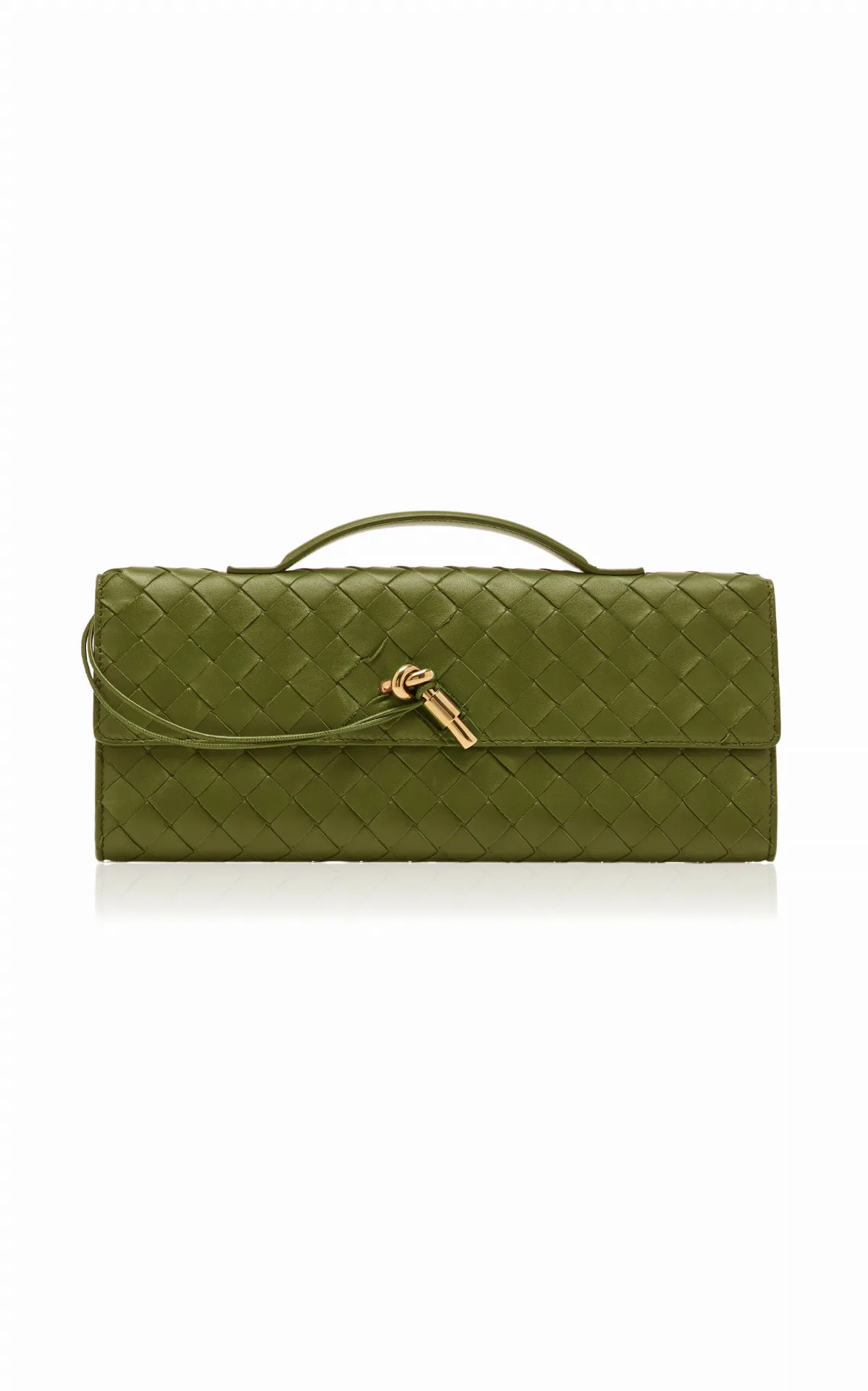 Andiamo Intrecciato Leather E/W Clutch