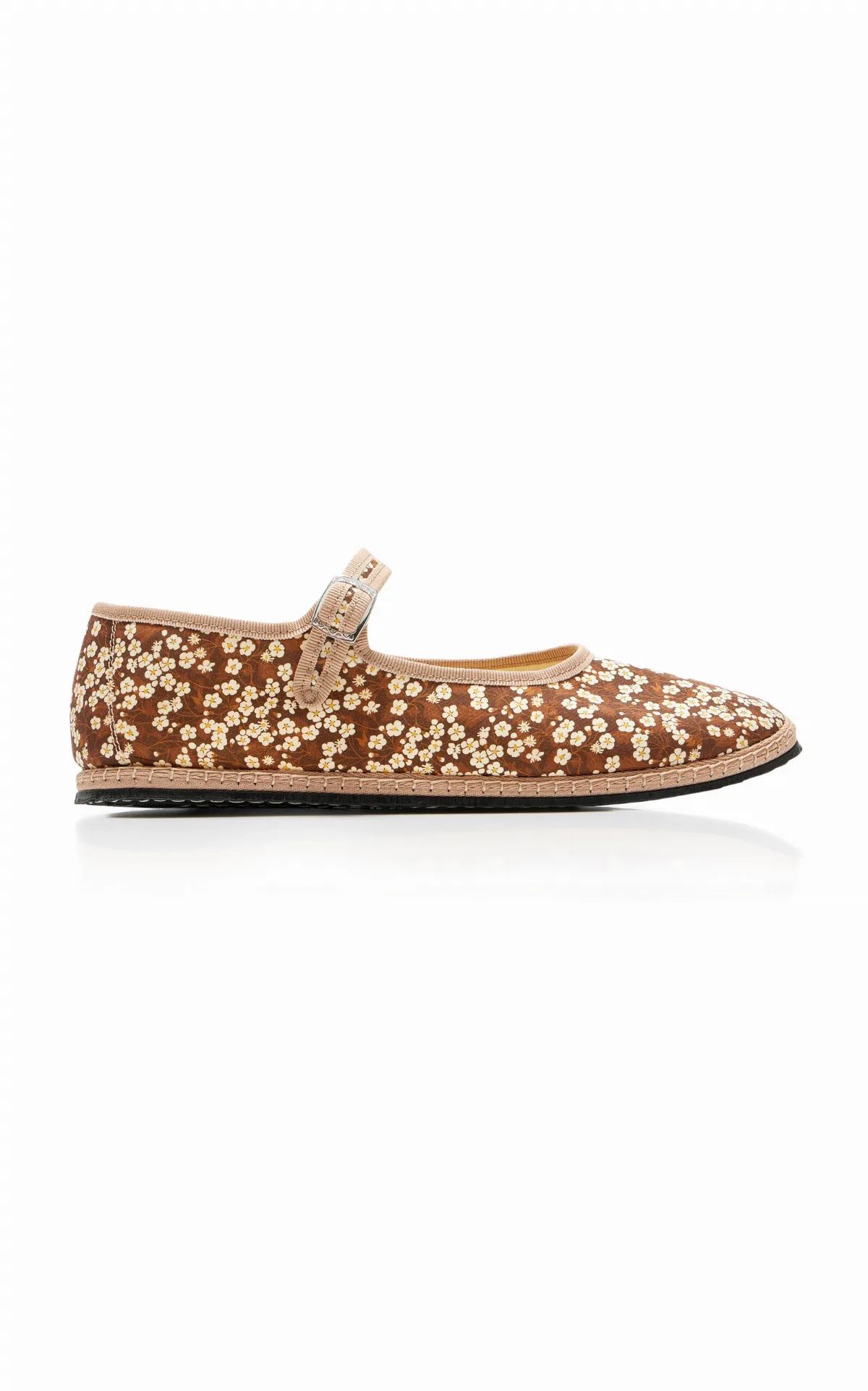 Exclusive Riviera Floral Canvas Mary Jane Flats
