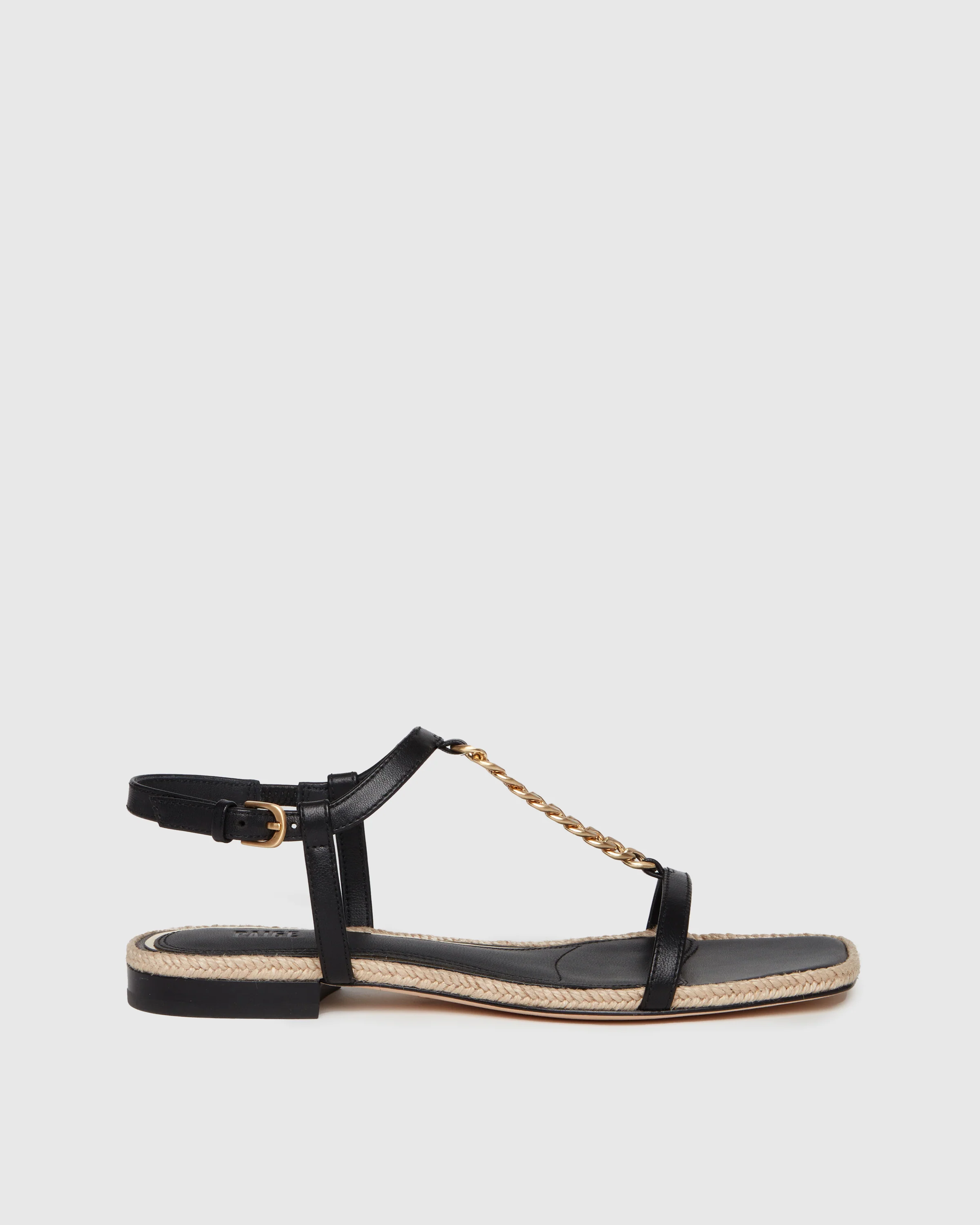 Rumi Sandal - Black Leather