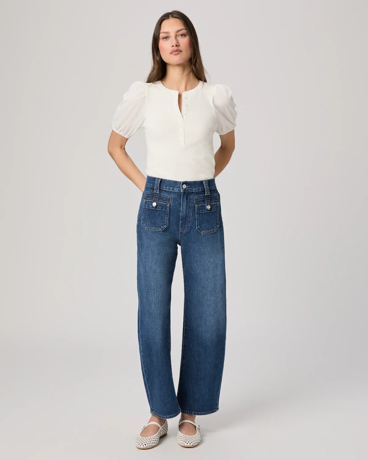 Arellia Ankle Barrel Leg Jean