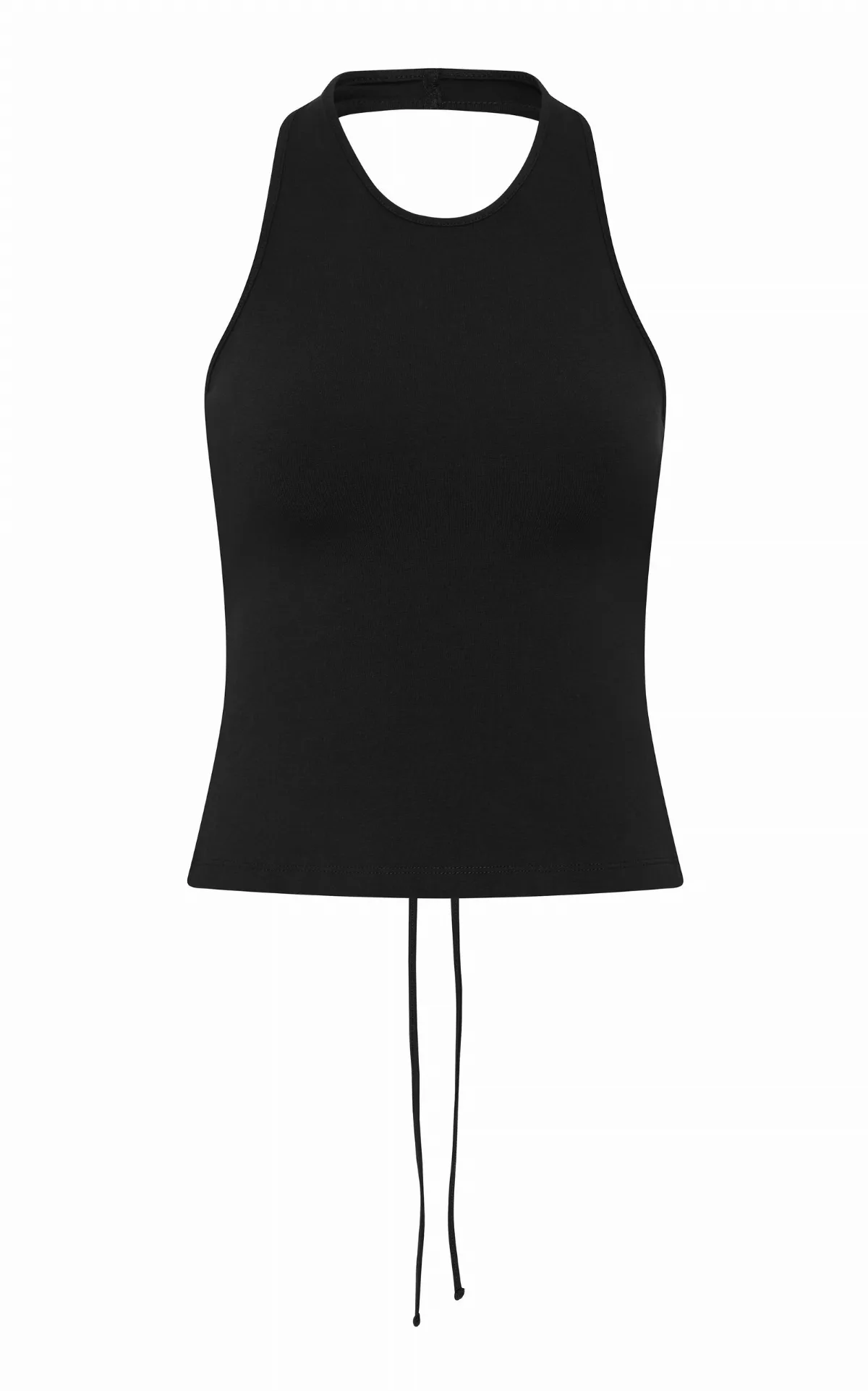 Organic-Cotton Halter Wrap Top