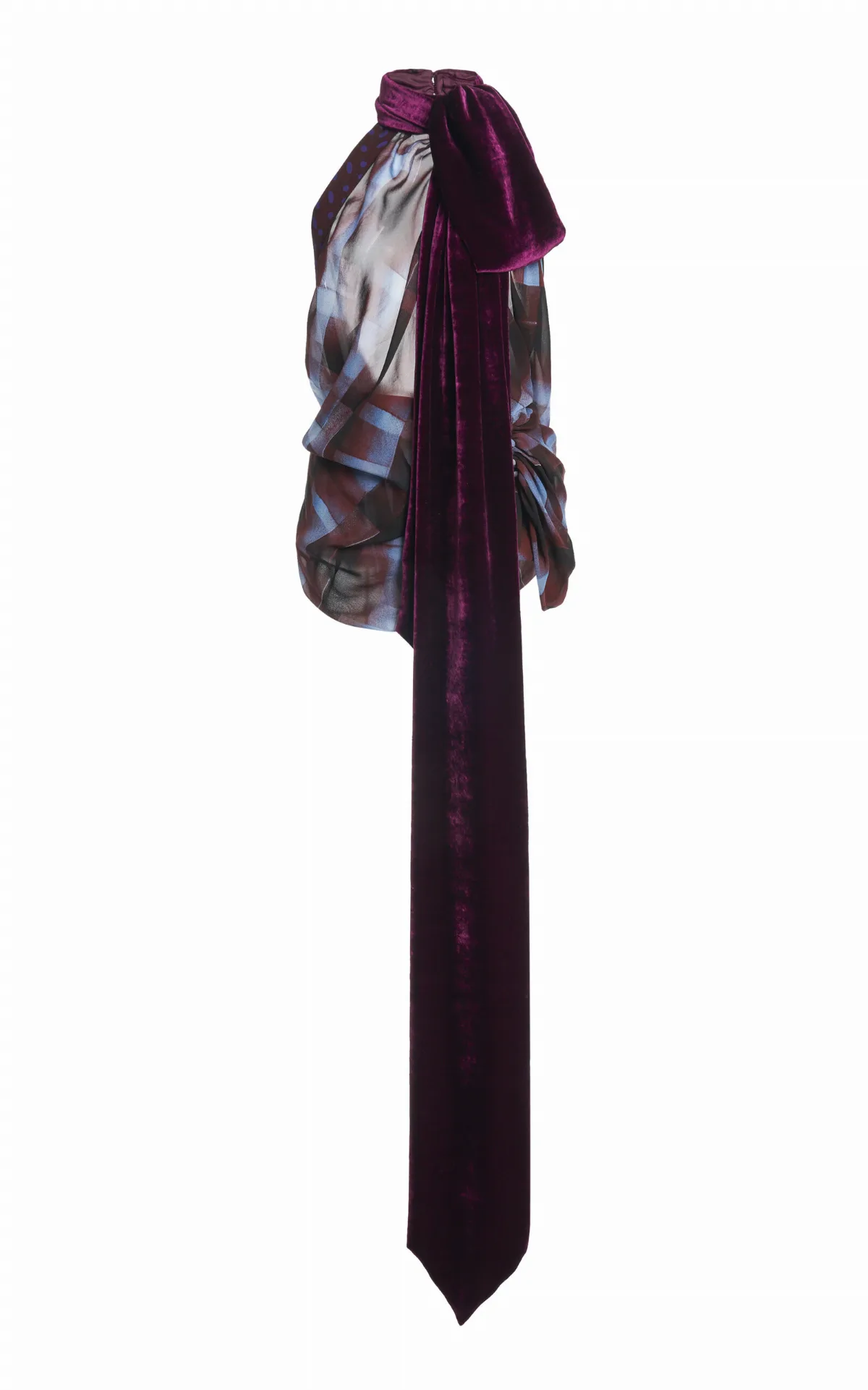 Cevira Draped Georgette Top by Dries Van Noten