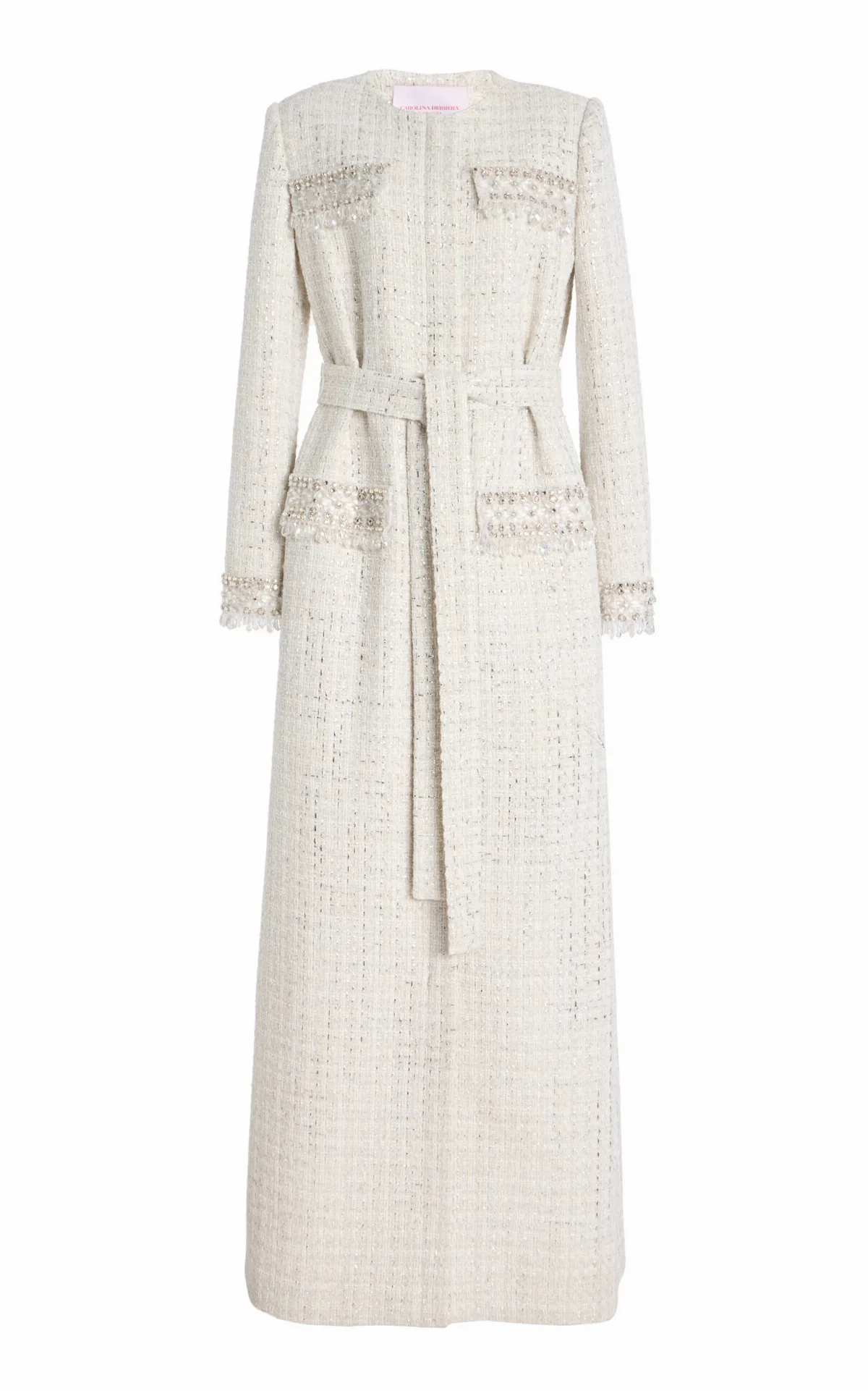 Embellished Tweed Coat