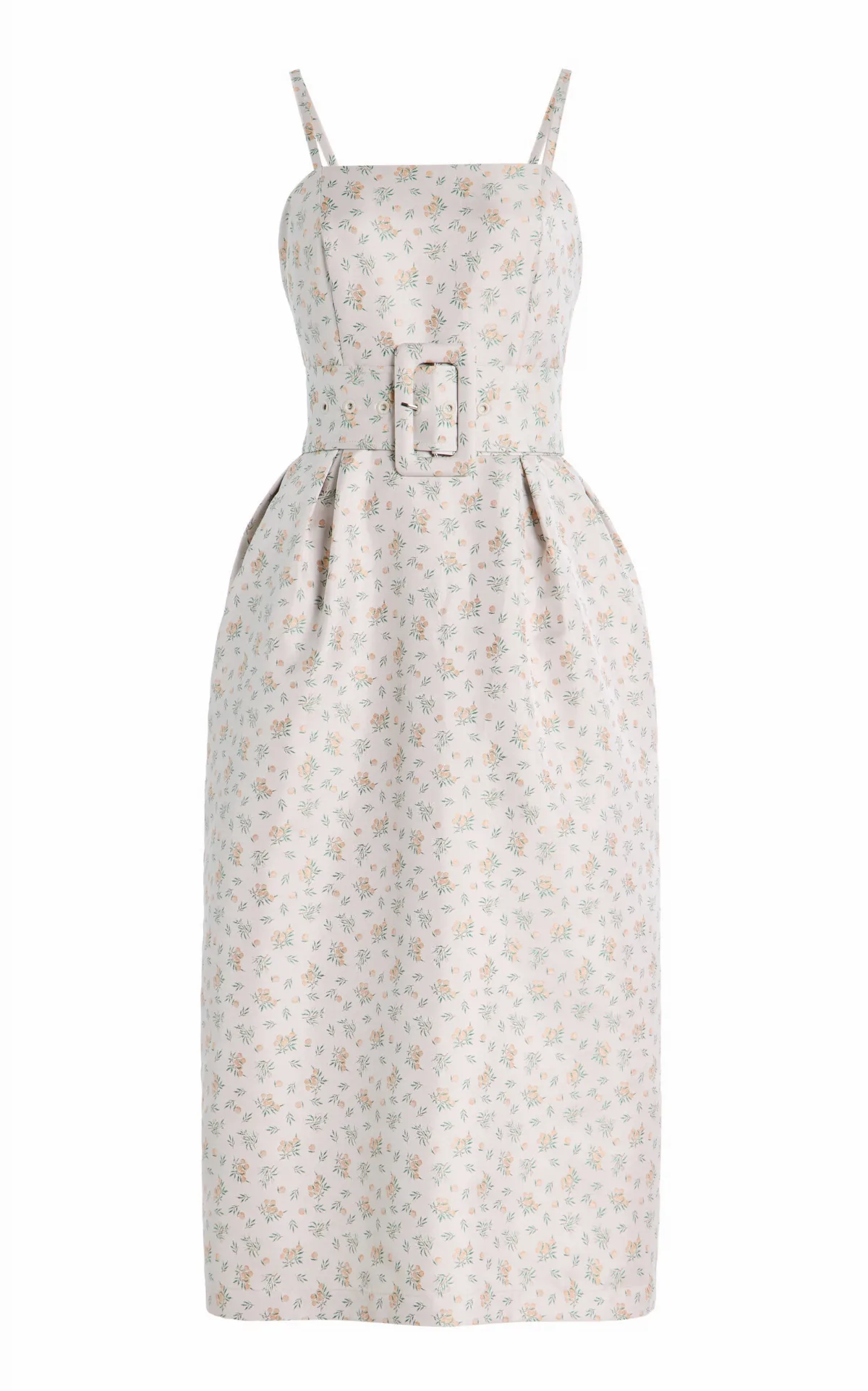 Artichoke Belted Jacquard Dress