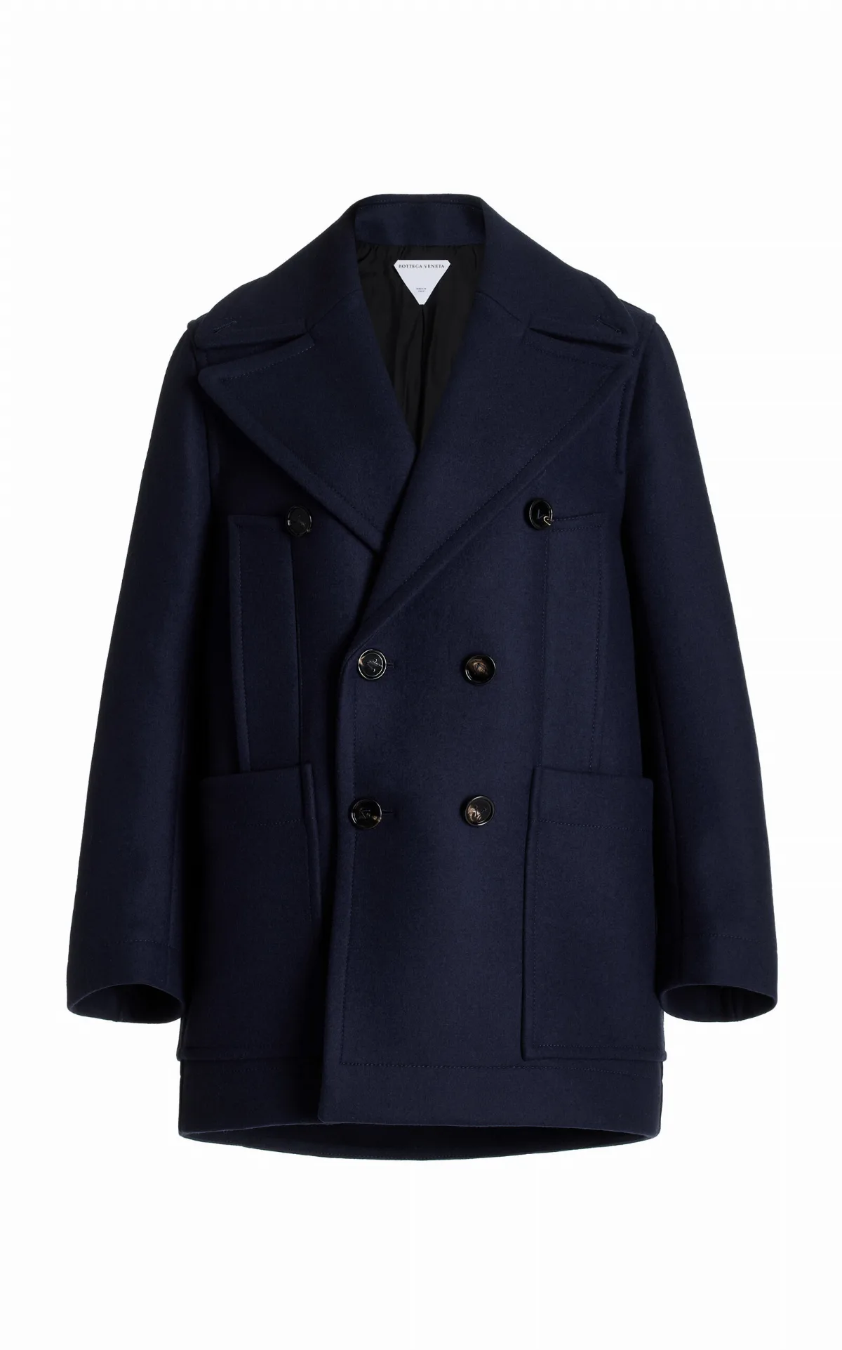 Cocoon Double-Breasted Wool-Felt Peacoat by Bottega Veneta