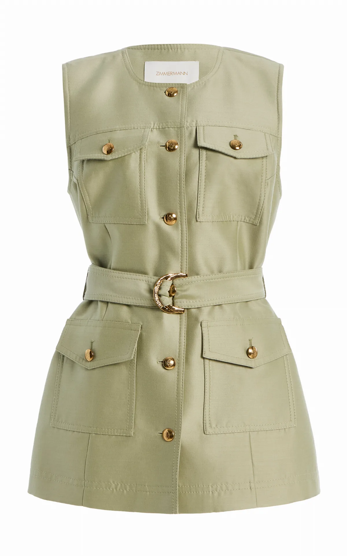Luna Wool-Silk Utility Vest