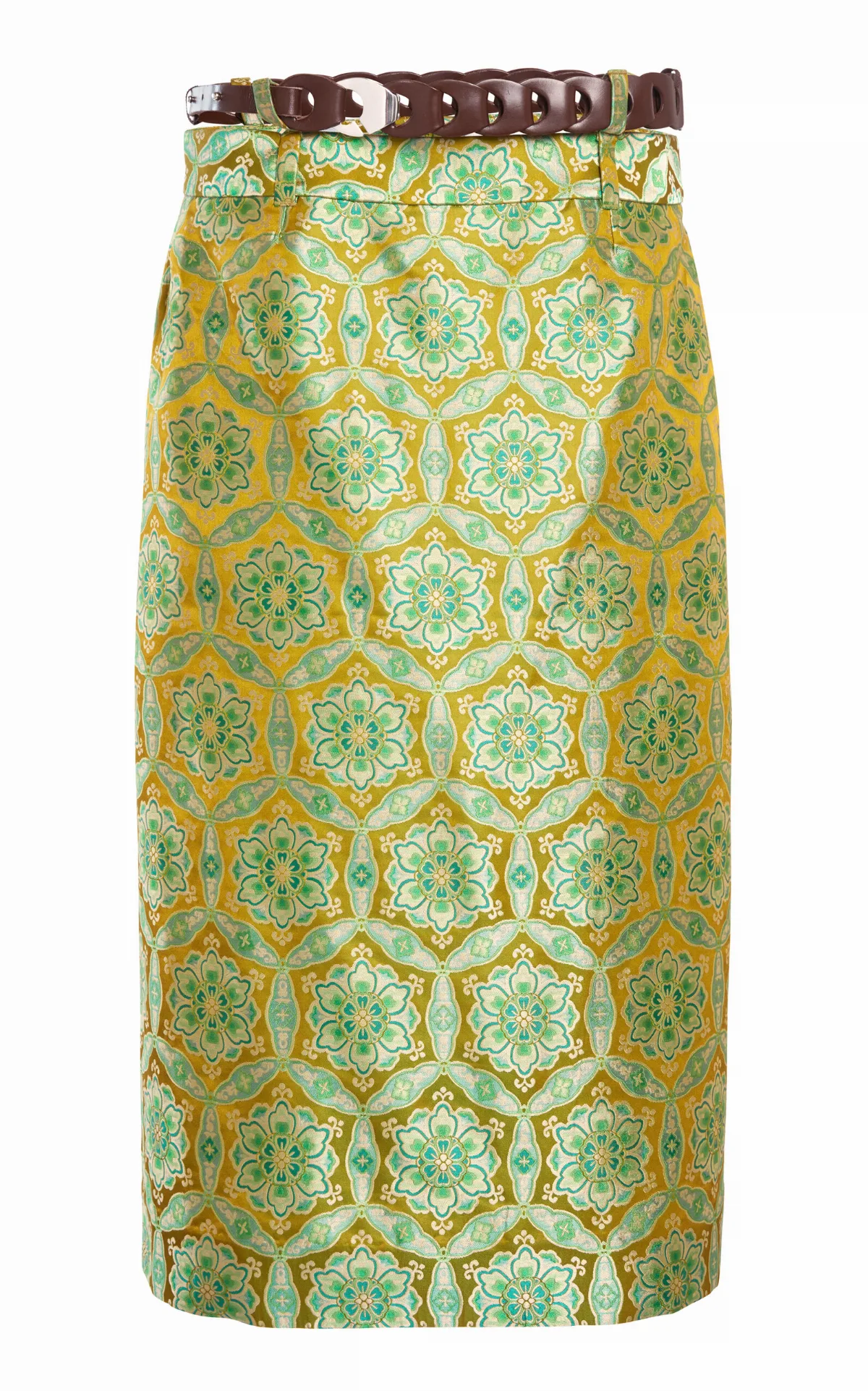 Palmira Satin Midi Skirt
