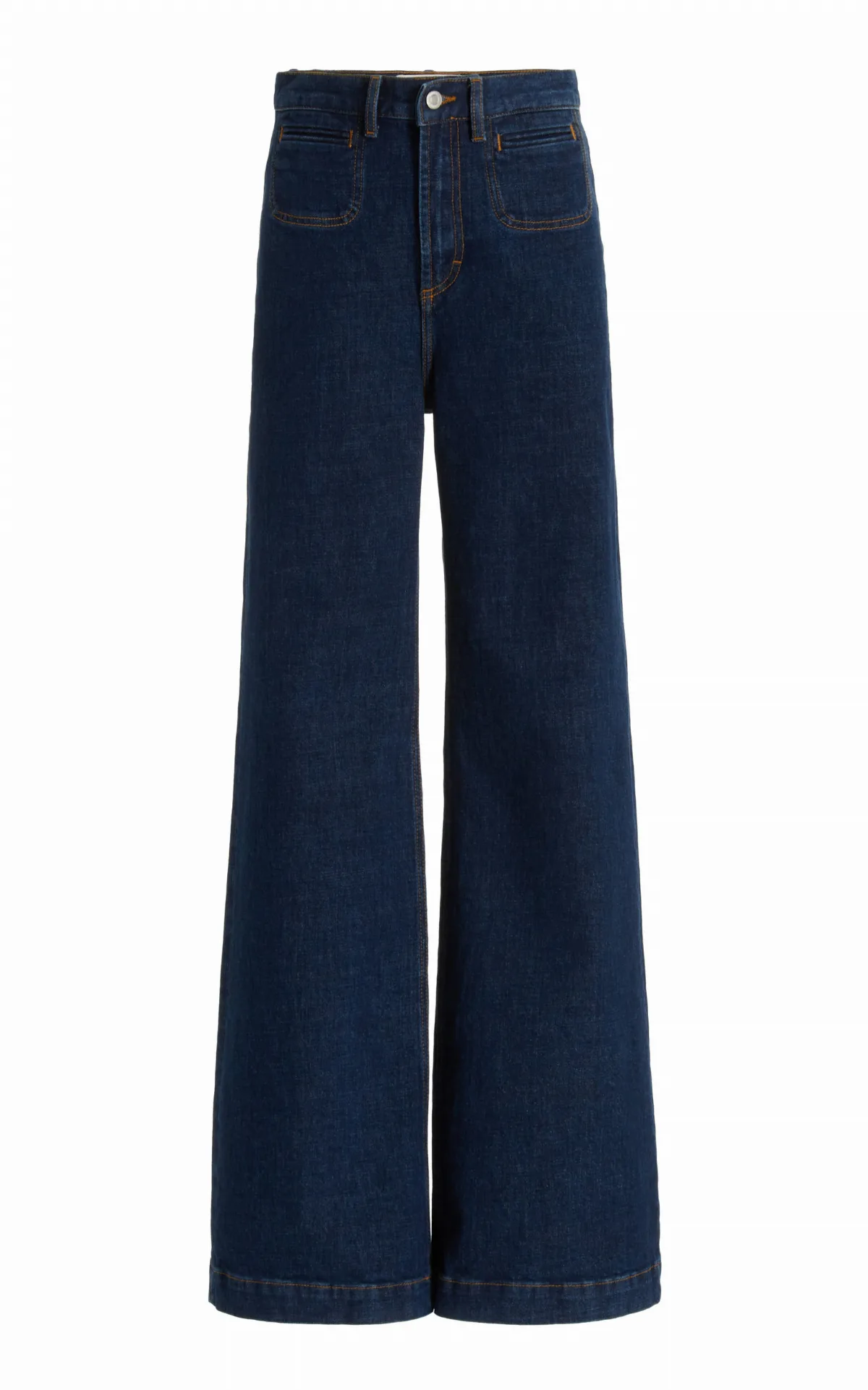 Roma Stretch High-Rise Flared-Leg Jeans